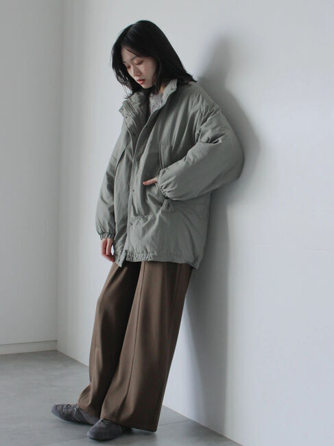 Samansa Mos2 blue「中綿モンスターコート」|その他|