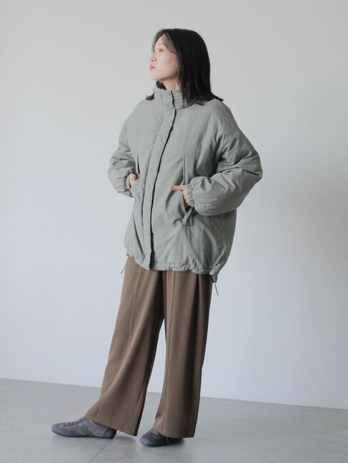 Samansa Mos2 blue「中綿モンスターコート」|その他|