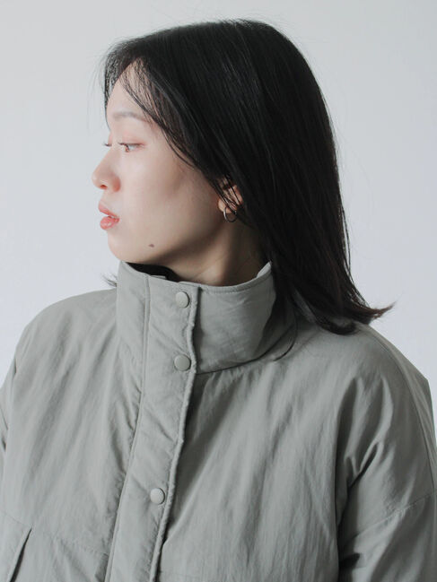 Samansa Mos2 blue「中綿モンスターコート」|その他|