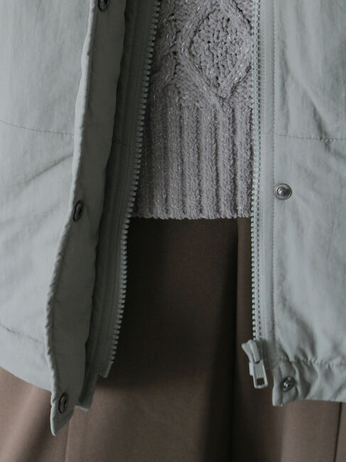 Samansa Mos2 blue「中綿モンスターコート」|その他|