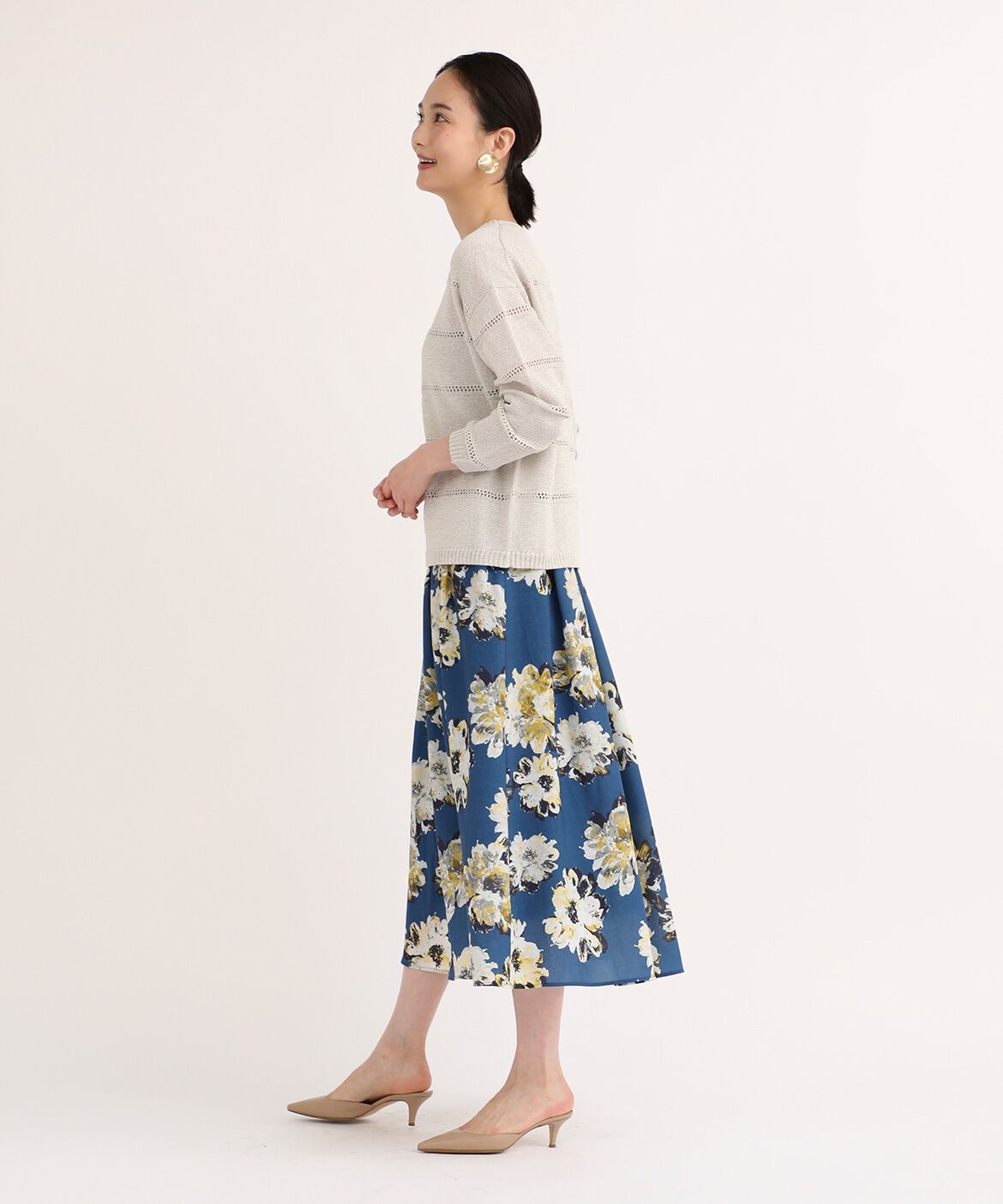 7-IDconcept.「《大きいサイズ》ボートネックニット」|ニット・セーター|