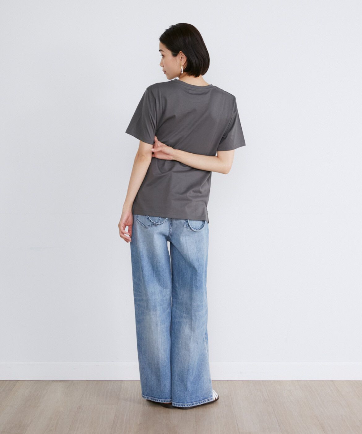 INED「ベーシック半袖Tシャツ」|Tシャツ・カットソー|