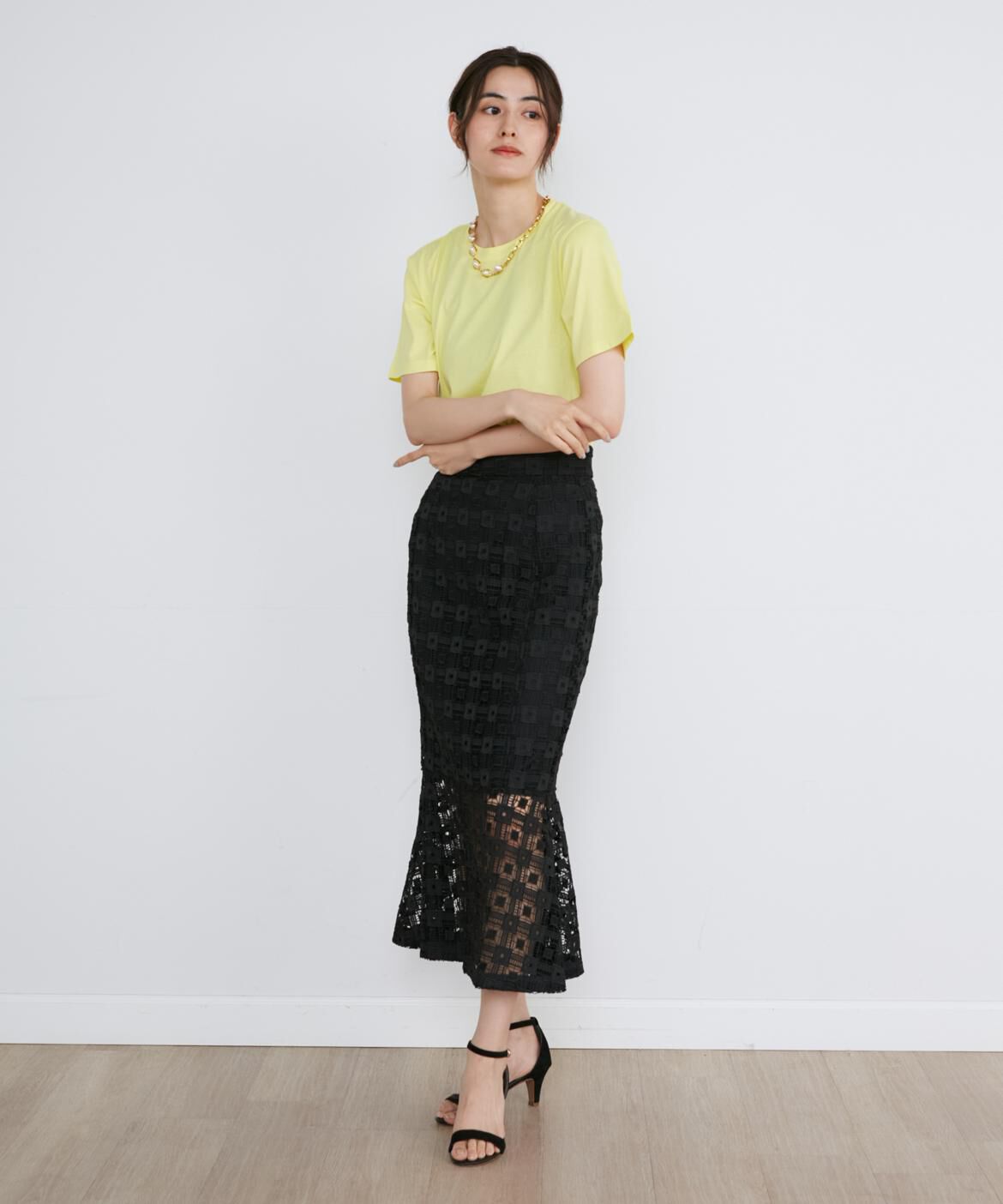 INED「ベーシック半袖Tシャツ」|Tシャツ・カットソー|