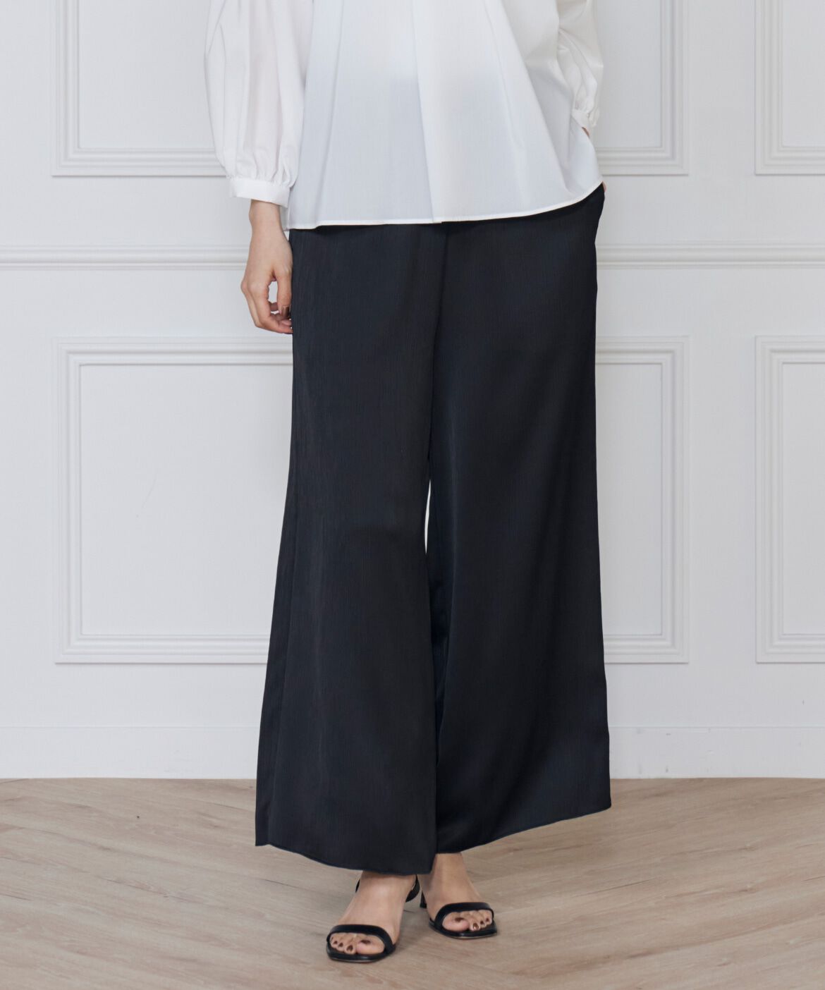 DAY by DAY it&rsquo;s international「クレープ楊柳イージーパンツ」|その他|ブラック