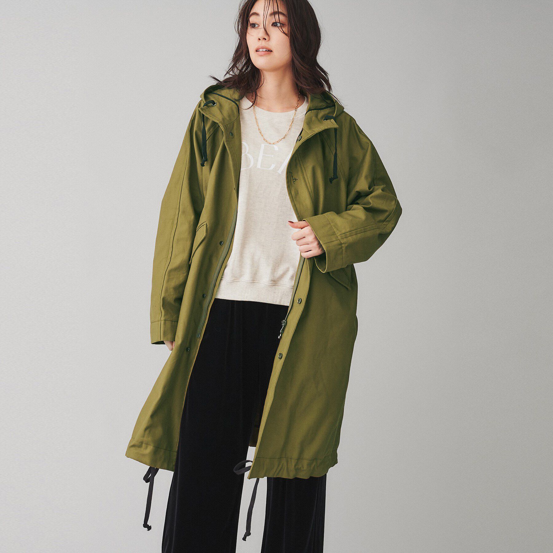 UNTITLED「【RELEVE&lsquo;】メッセージモッズコート」|ミリタリー・モッズコート|ｶｰｷ(027)