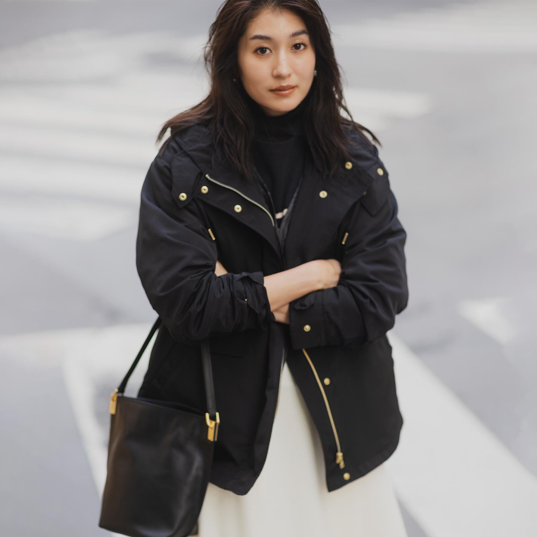 UNTITLED「【キルトライナー付／アウトドア】3WAYマウンテンパーカー」|ブルゾン・スタジャン|ブラック(019)