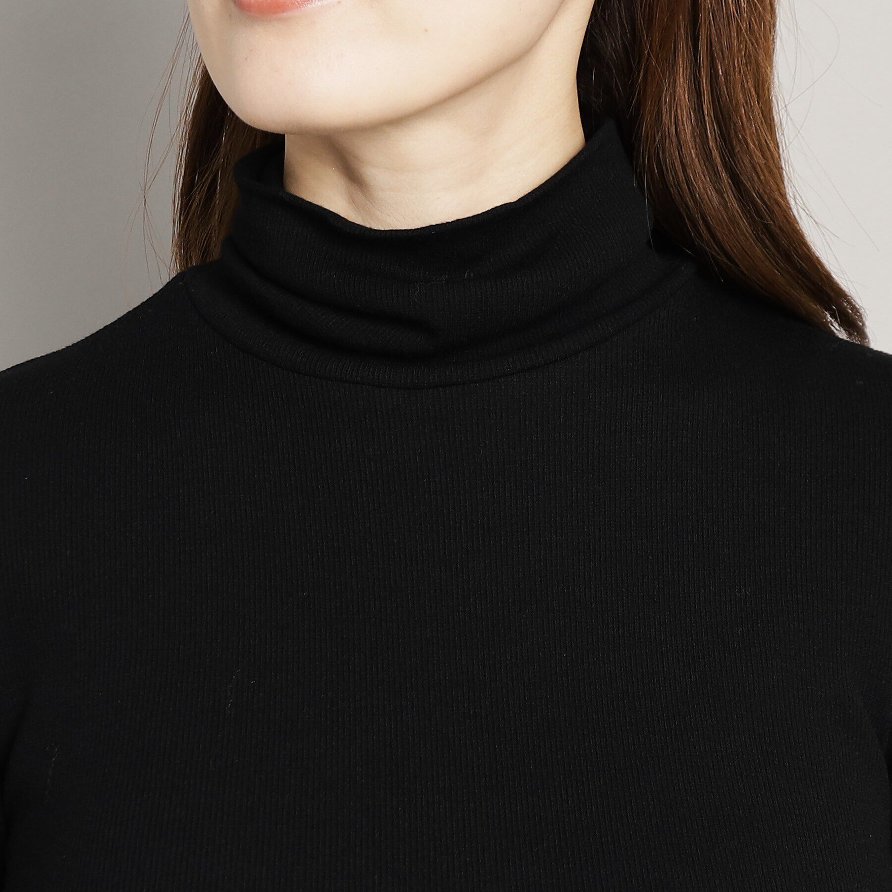 COUP DE CHANCE「【吸湿発熱・保湿】ハイネックジャージトップス」|Tシャツ・カットソー|