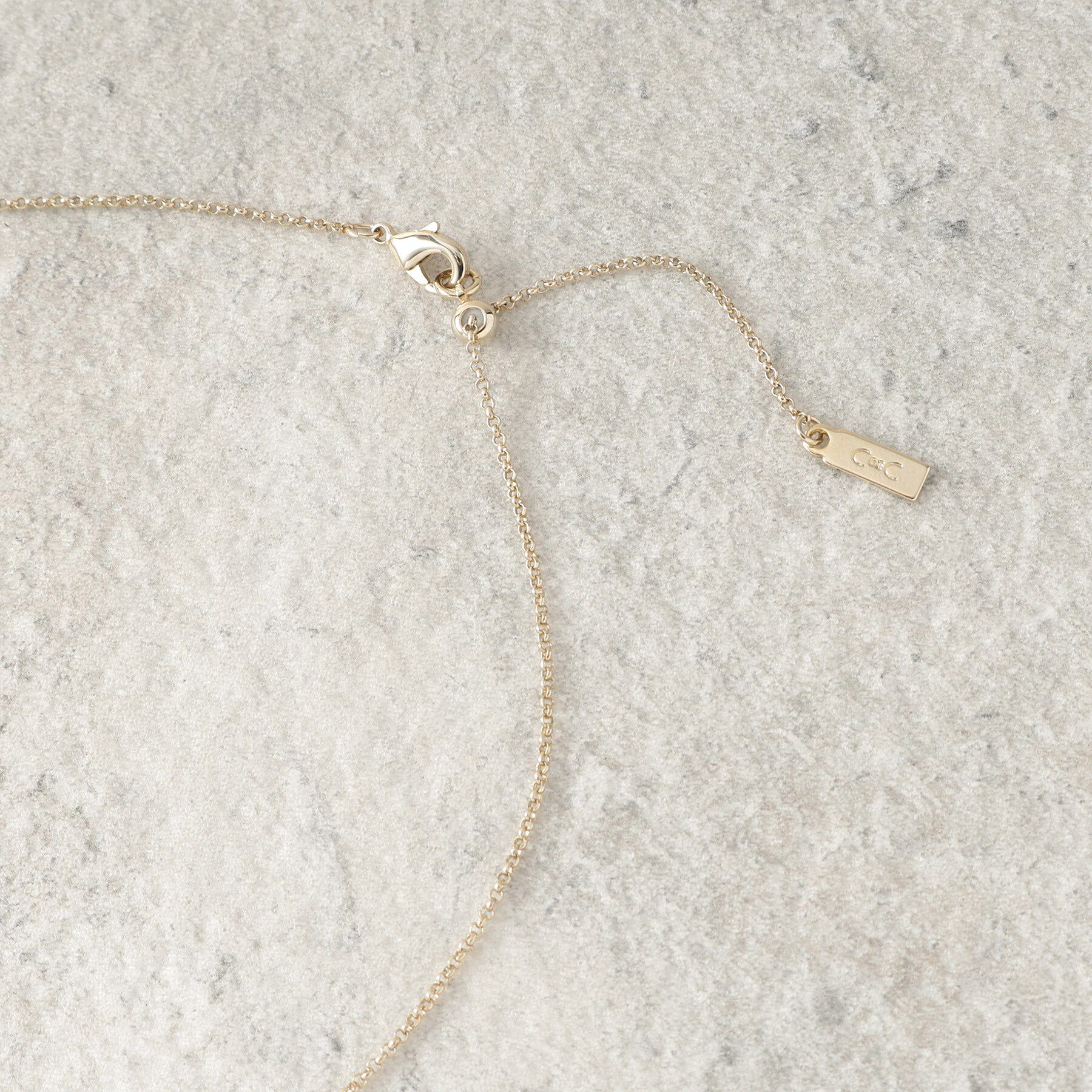 COUP DE CHANCE「ジェリーマーブル／スライド式で長さ調整／ワントップネックレス」|ネックレス|