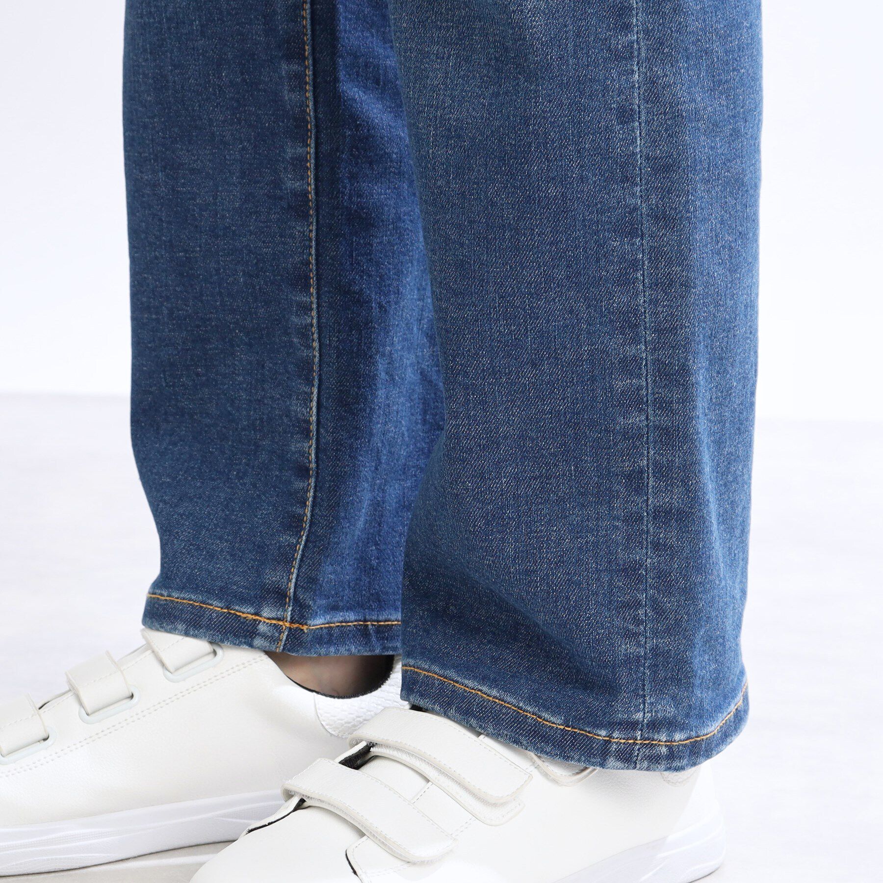 Reflect「【洗える】ストレートシルエットストレッチデニム」|デニム|