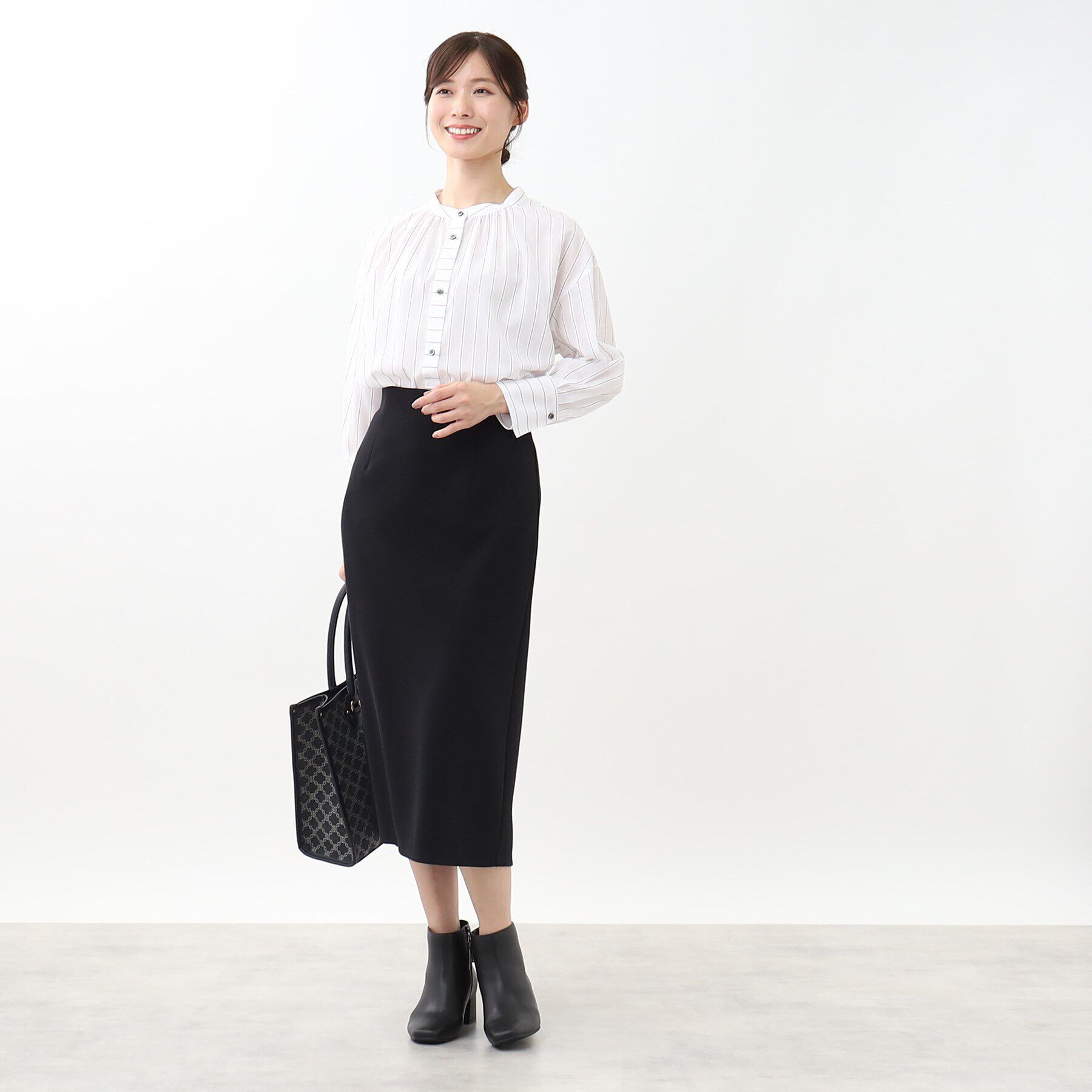 Reflect「【手洗い可】キレイめジャージナロースカート」|スカート|