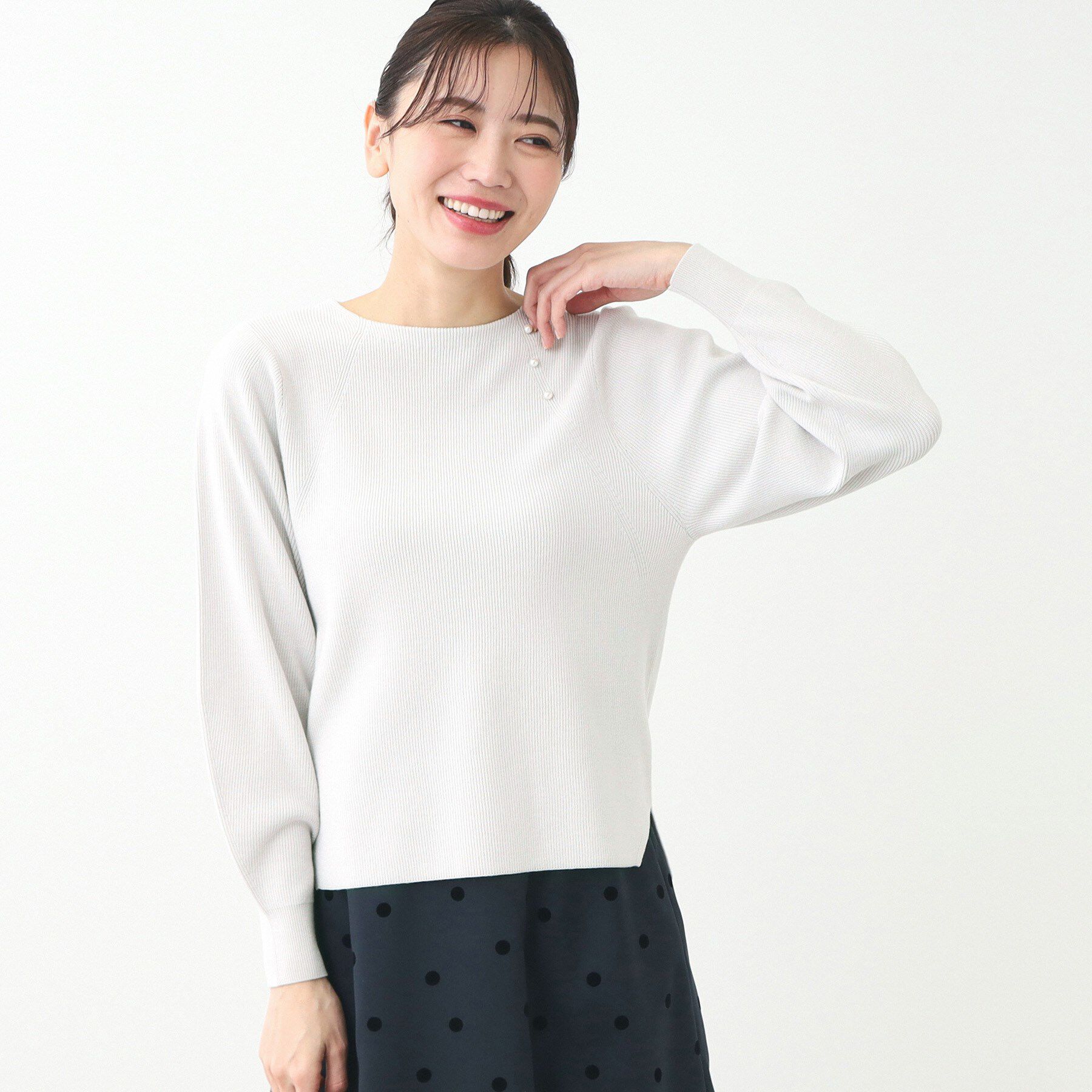 Reflect「【夏SALE／手洗い可】パフスリーブニット」|ニット・セーター|