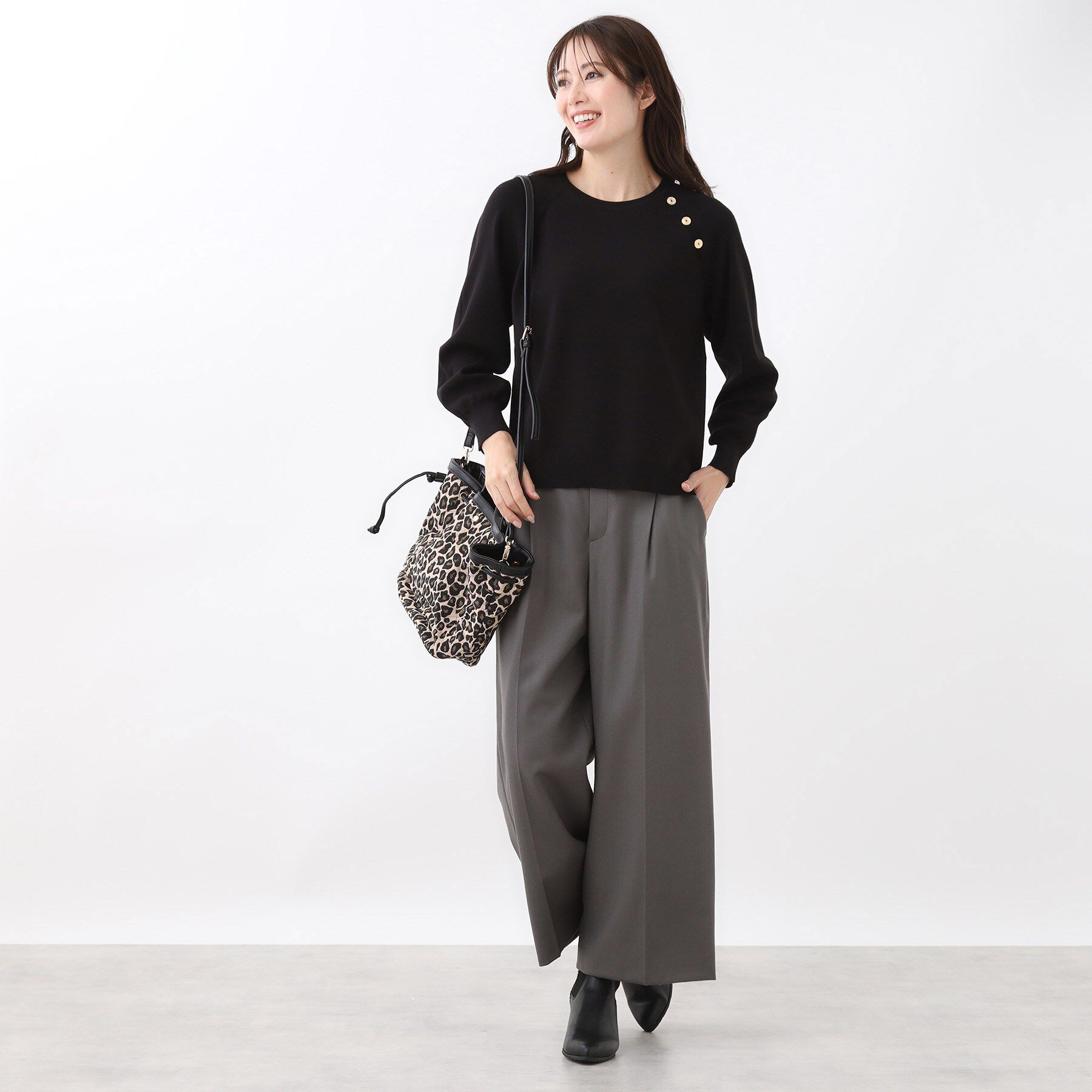 Reflect「【ゆったり着られる◎】ラグランスリーブニット」|ニット・セーター|