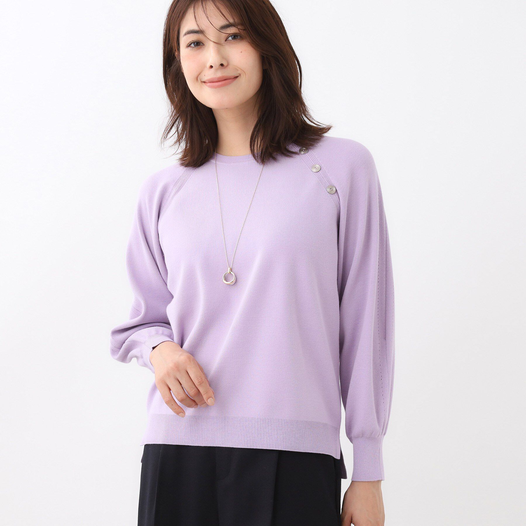 Reflect「【ゆったり着られる◎】ラグランスリーブニット」|ニット・セーター|