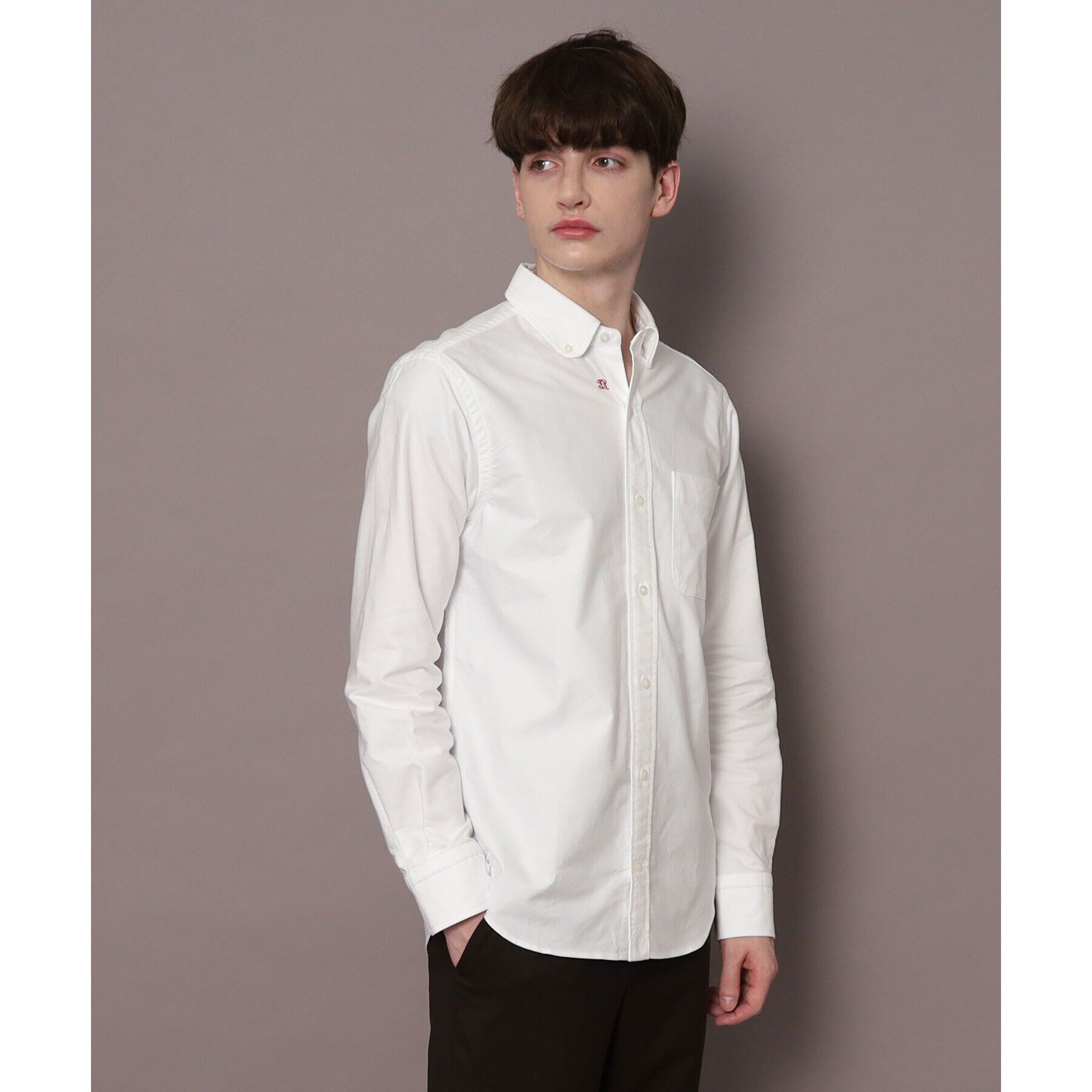 DRESSTERIOR「オックスフォード ラウンドカラーシャツ」|シャツ・ブラウス|