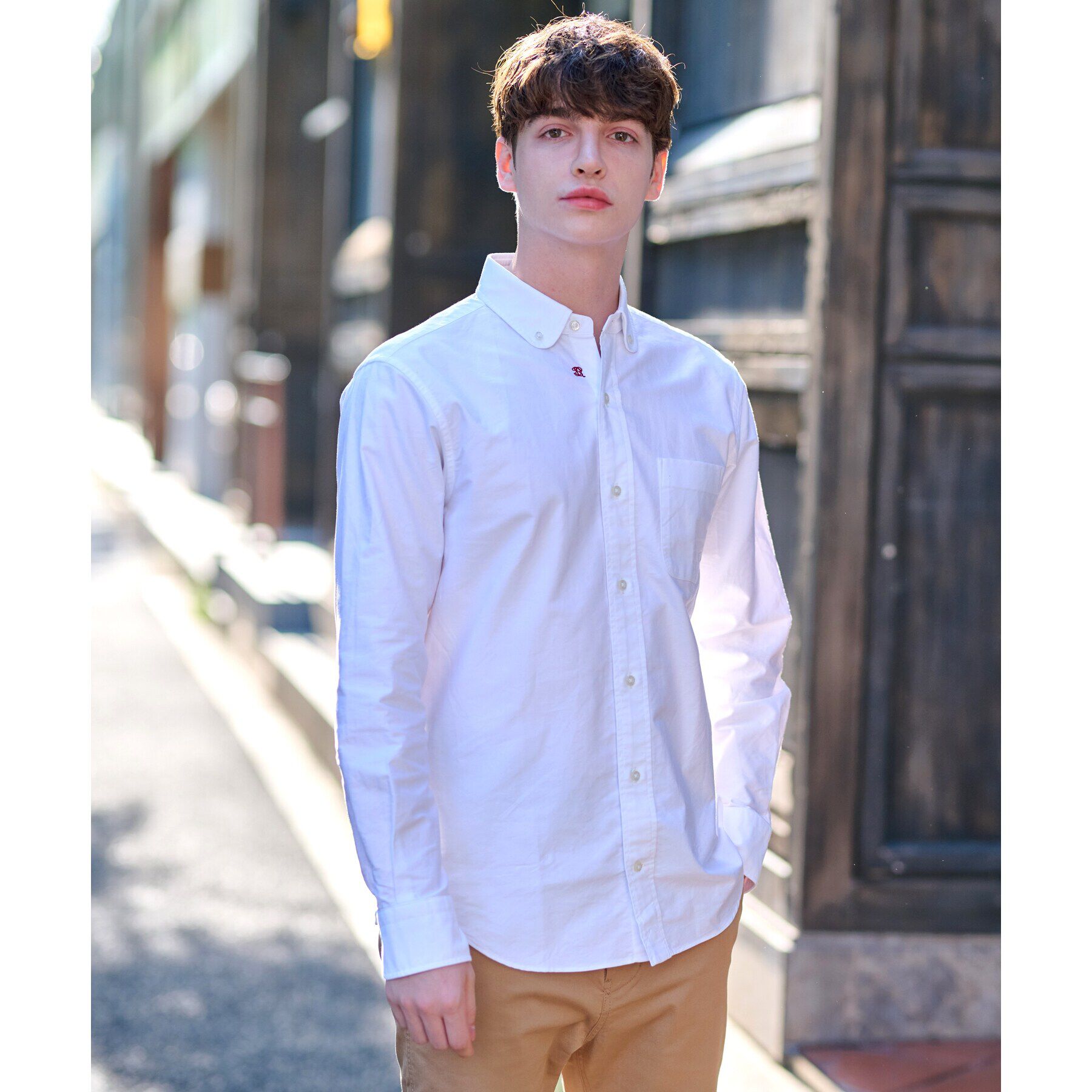 DRESSTERIOR「オックスフォード ラウンドカラーシャツ」|シャツ・ブラウス|