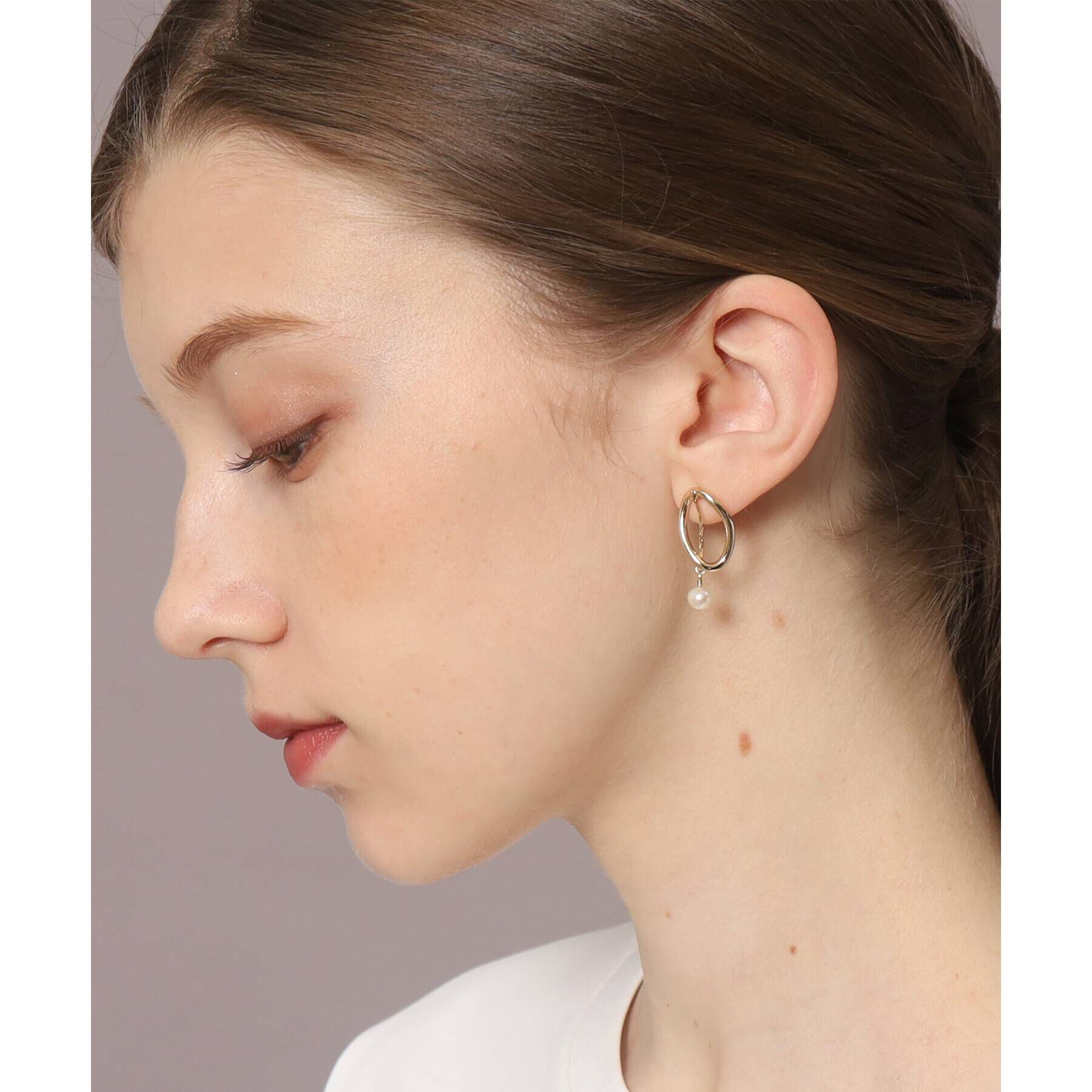 DRESSTERIOR「【otonaMUSE11月号掲載】淡水パールデザインピアス」|ピアス|