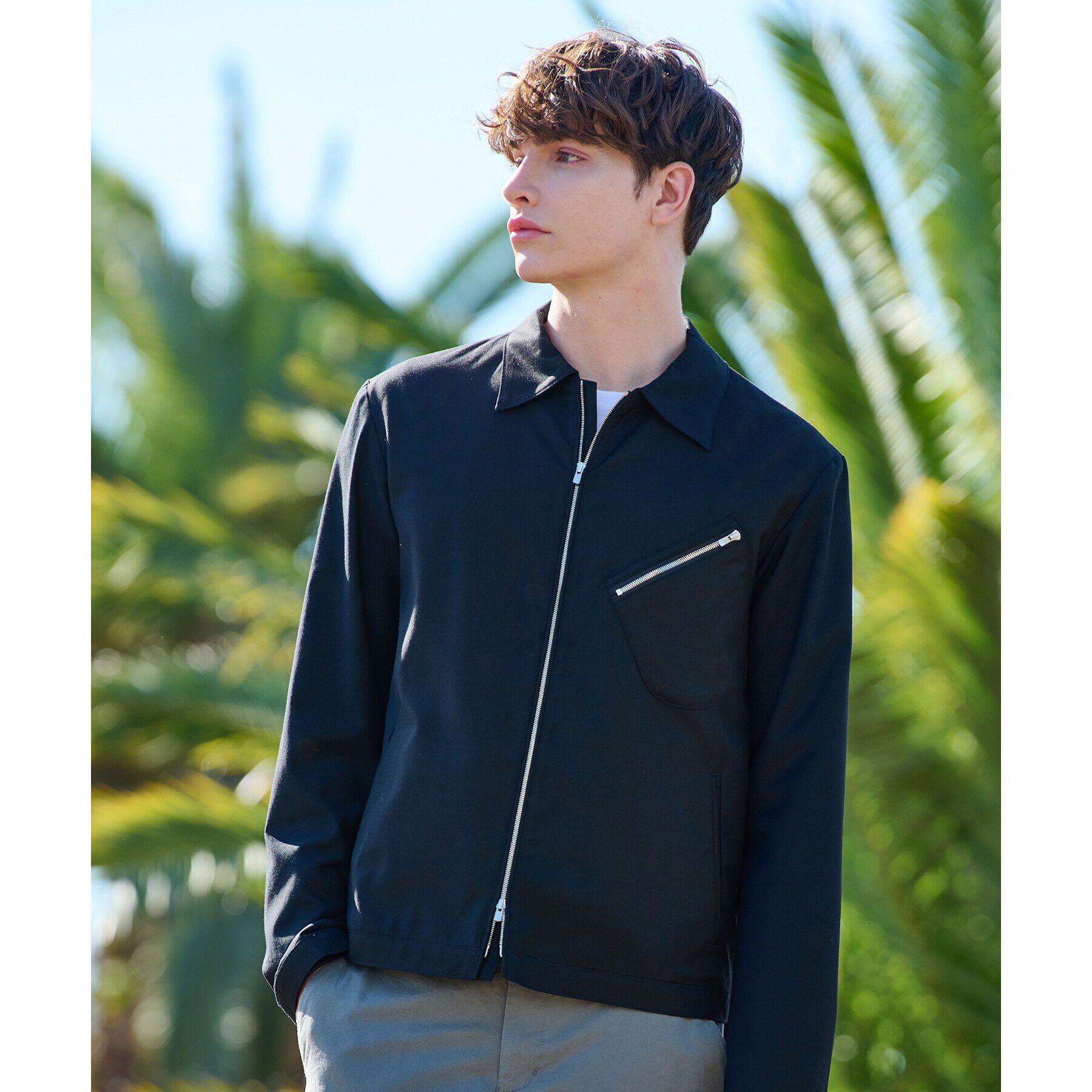 DRESSTERIOR「◆ラビット刺繍 アビエータージャケット」|ブルゾン・スタジャン|