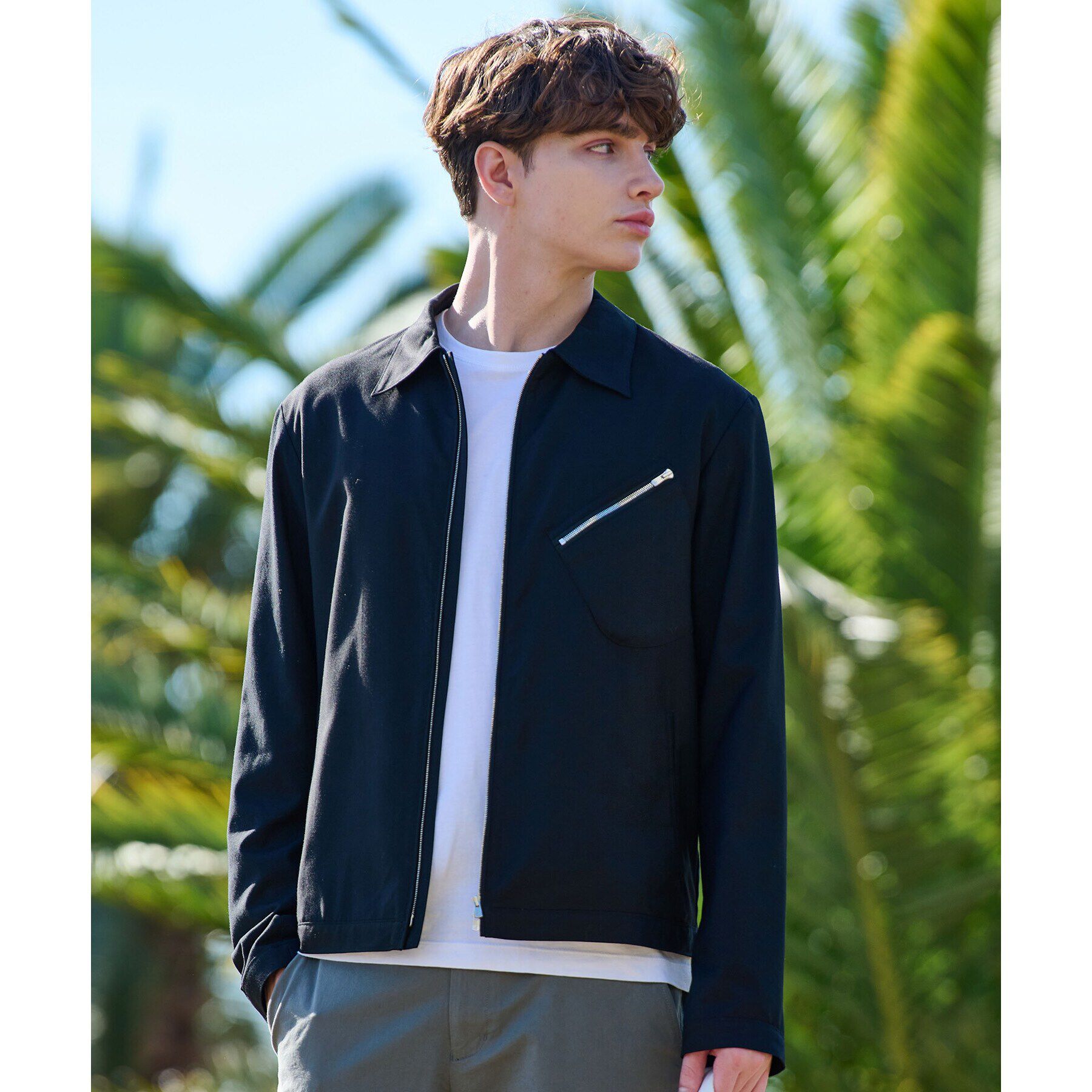 DRESSTERIOR「◆ラビット刺繍 アビエータージャケット」|ブルゾン・スタジャン|