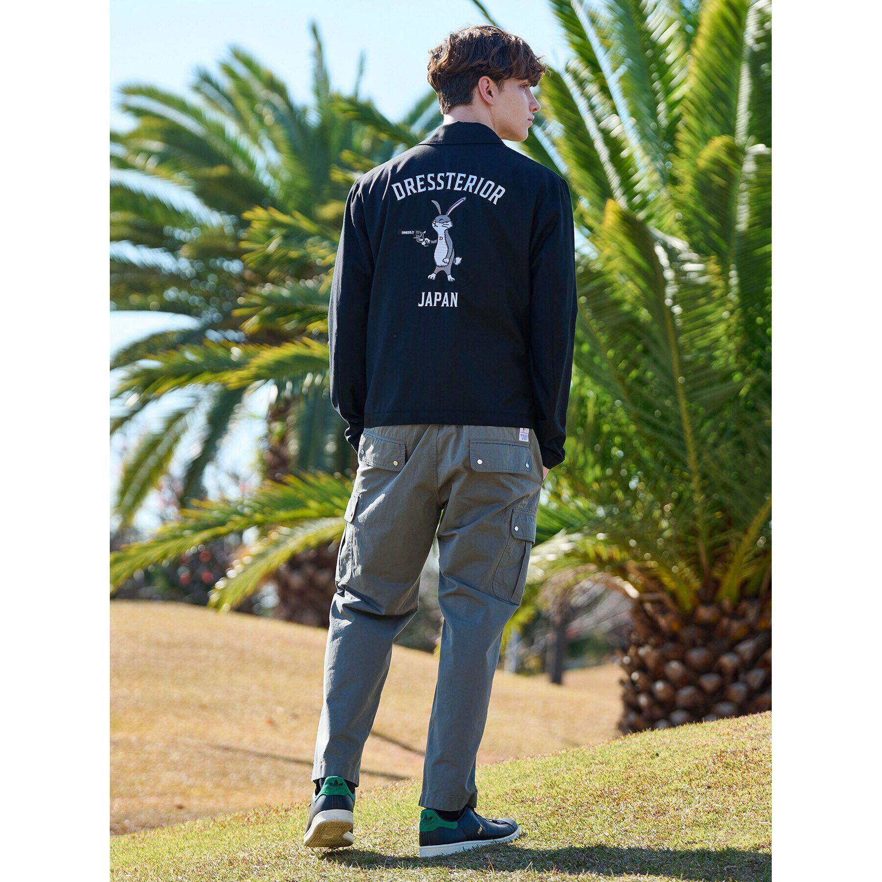 DRESSTERIOR「◆ラビット刺繍 アビエータージャケット」|ブルゾン・スタジャン|