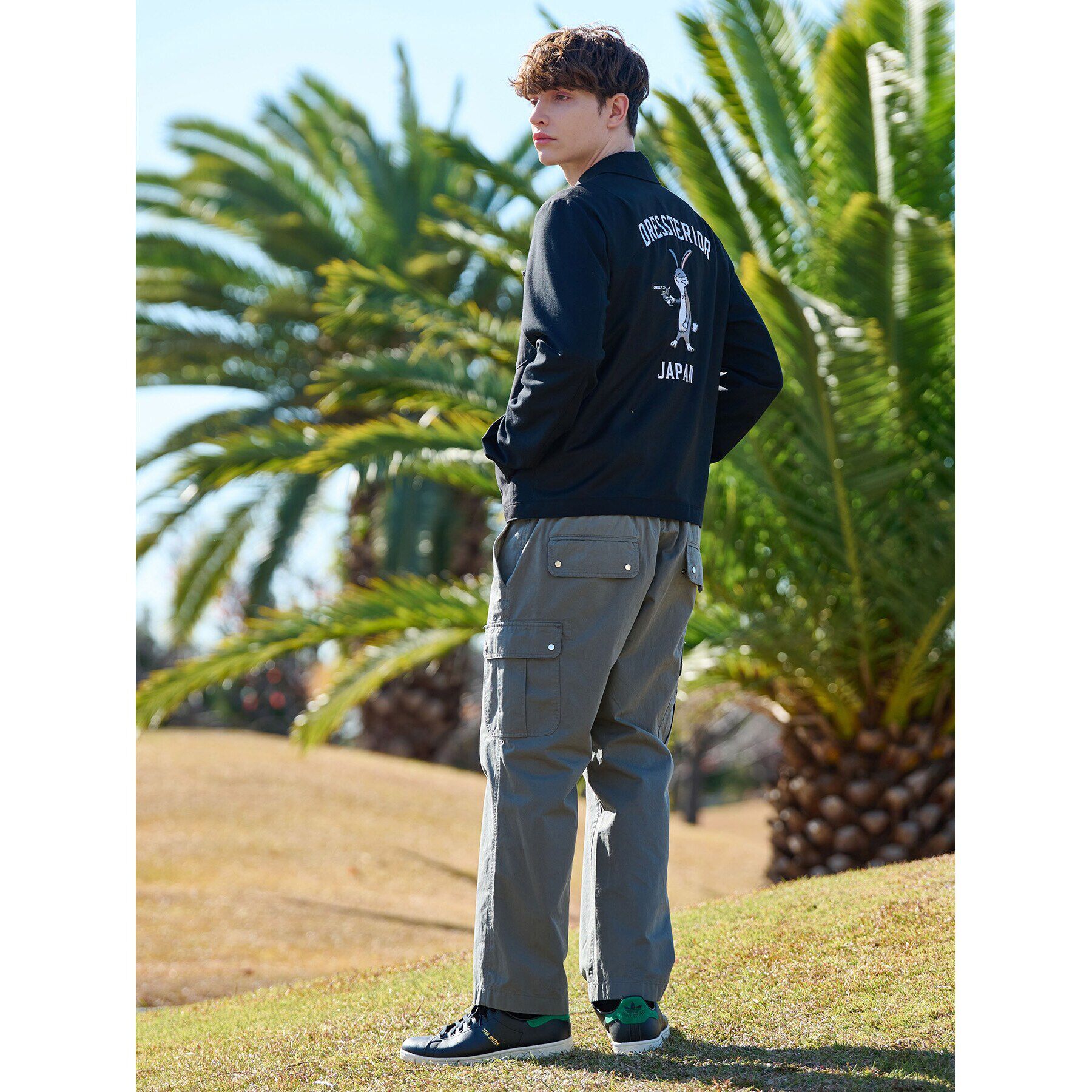 DRESSTERIOR「◆ラビット刺繍 アビエータージャケット」|ブルゾン・スタジャン|