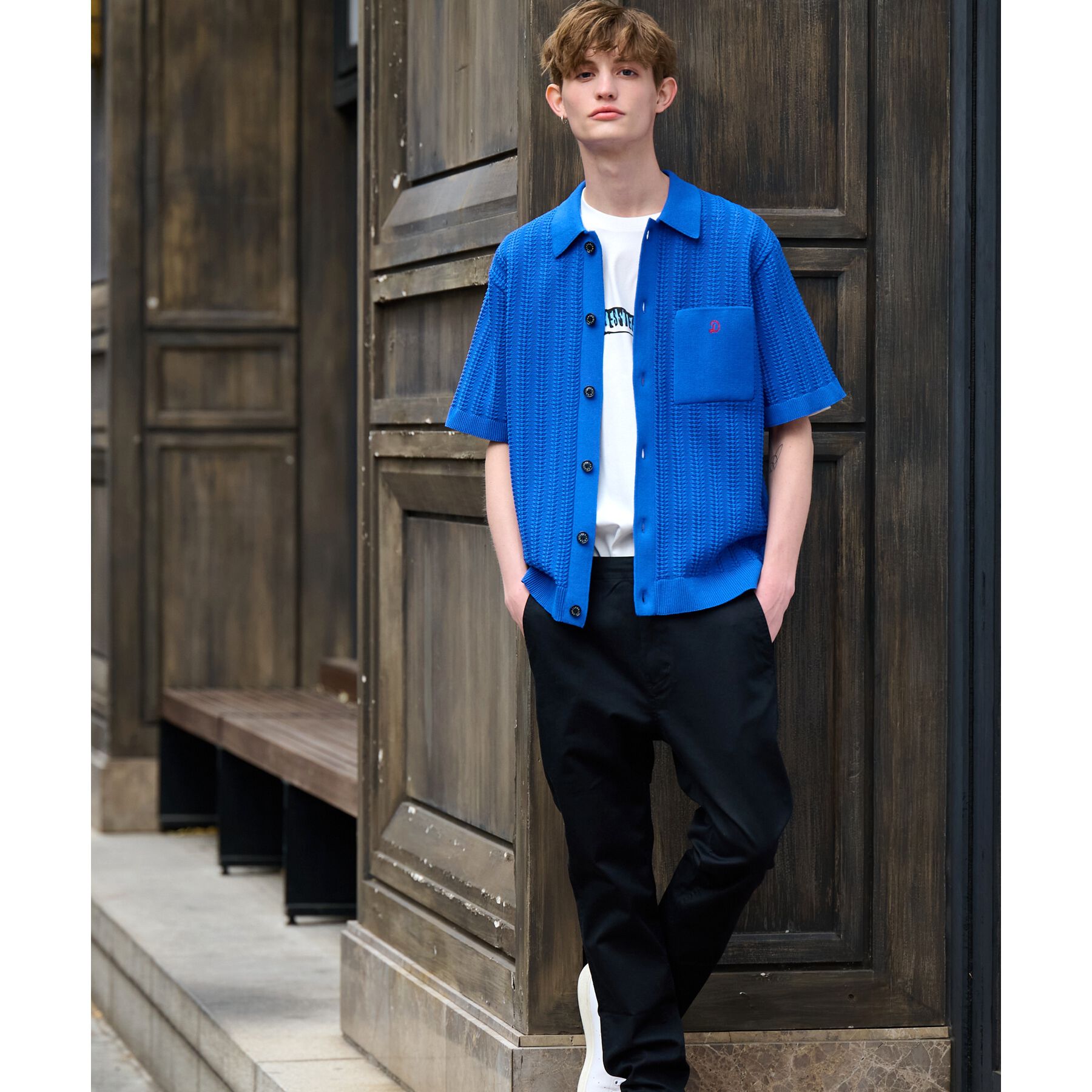 DRESSTERIOR「【Safari5月号掲載】オーガニックコットン キューバニットシャツ」|ニット・セーター|