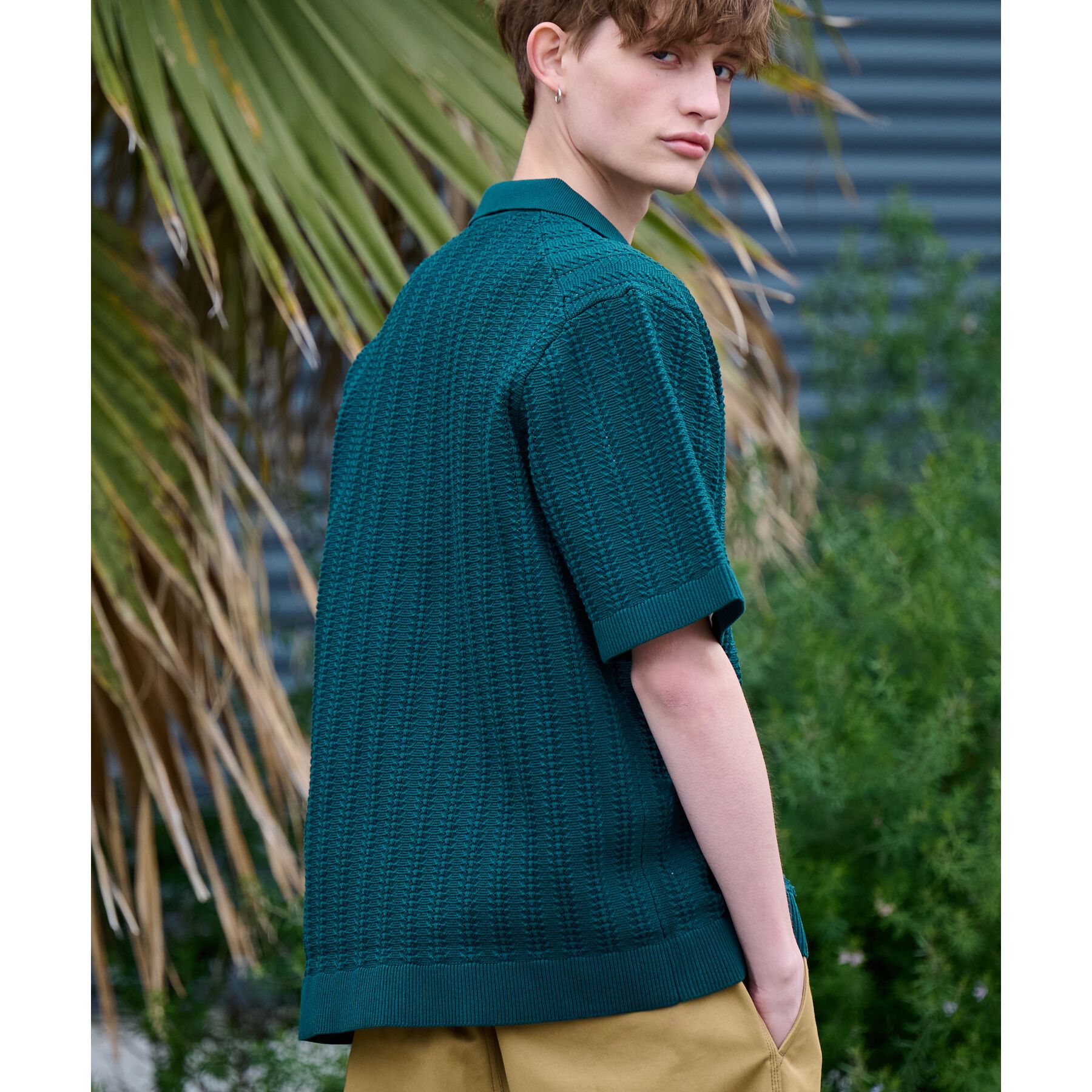 DRESSTERIOR「【Safari5月号掲載】オーガニックコットン キューバニットシャツ」|ニット・セーター|