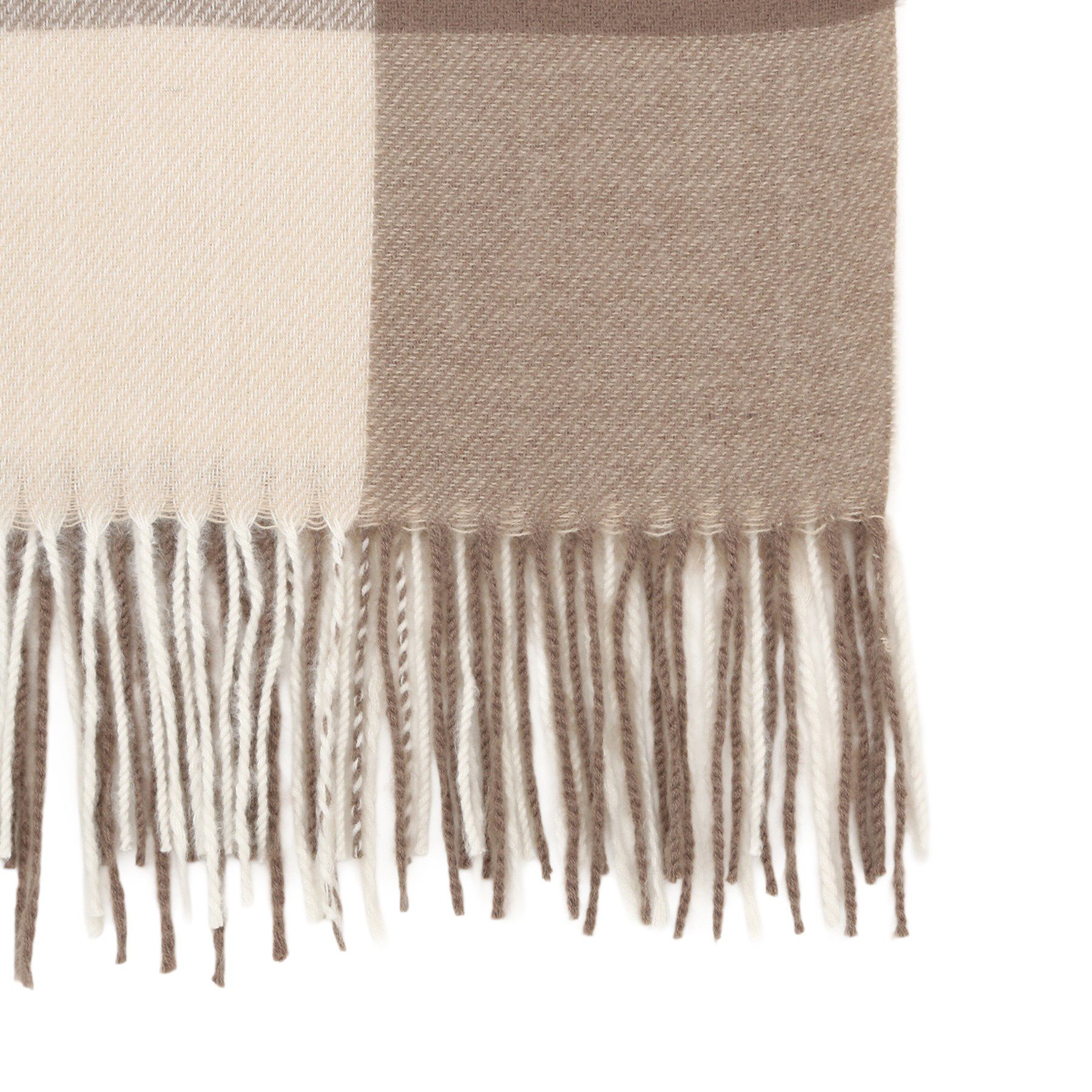 grove「【新色追加！】ポリエステル大判チェックストール」|ストール|