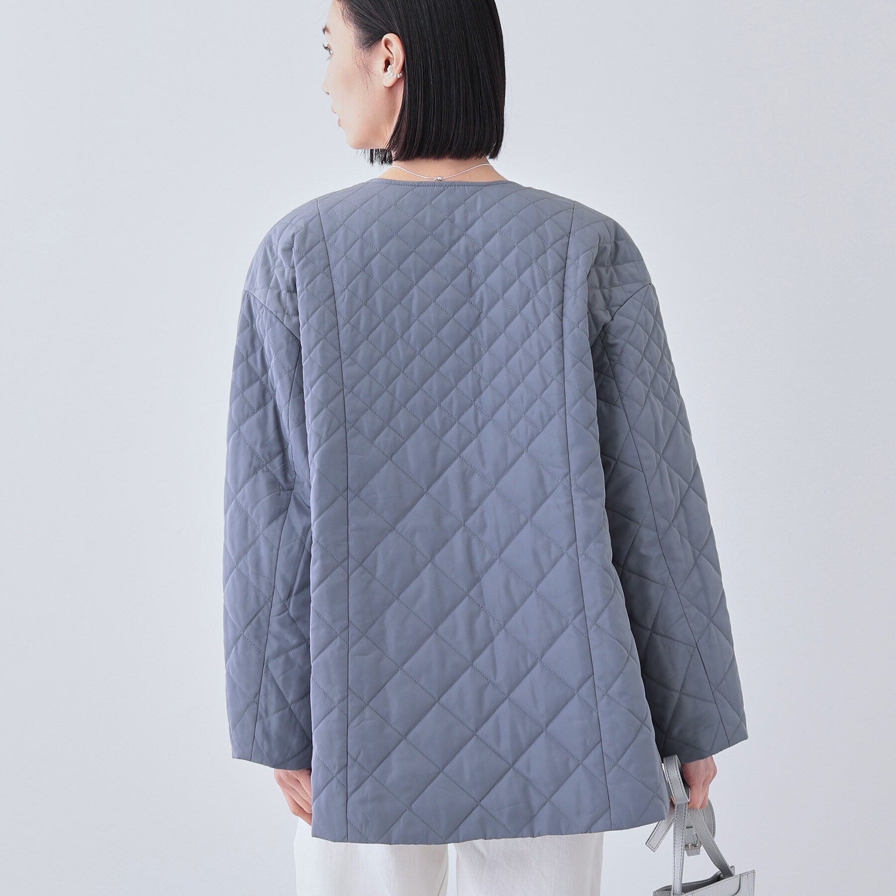 INDIVI「【撥水】グラデーションキルト トッパーコート」|ダウン|