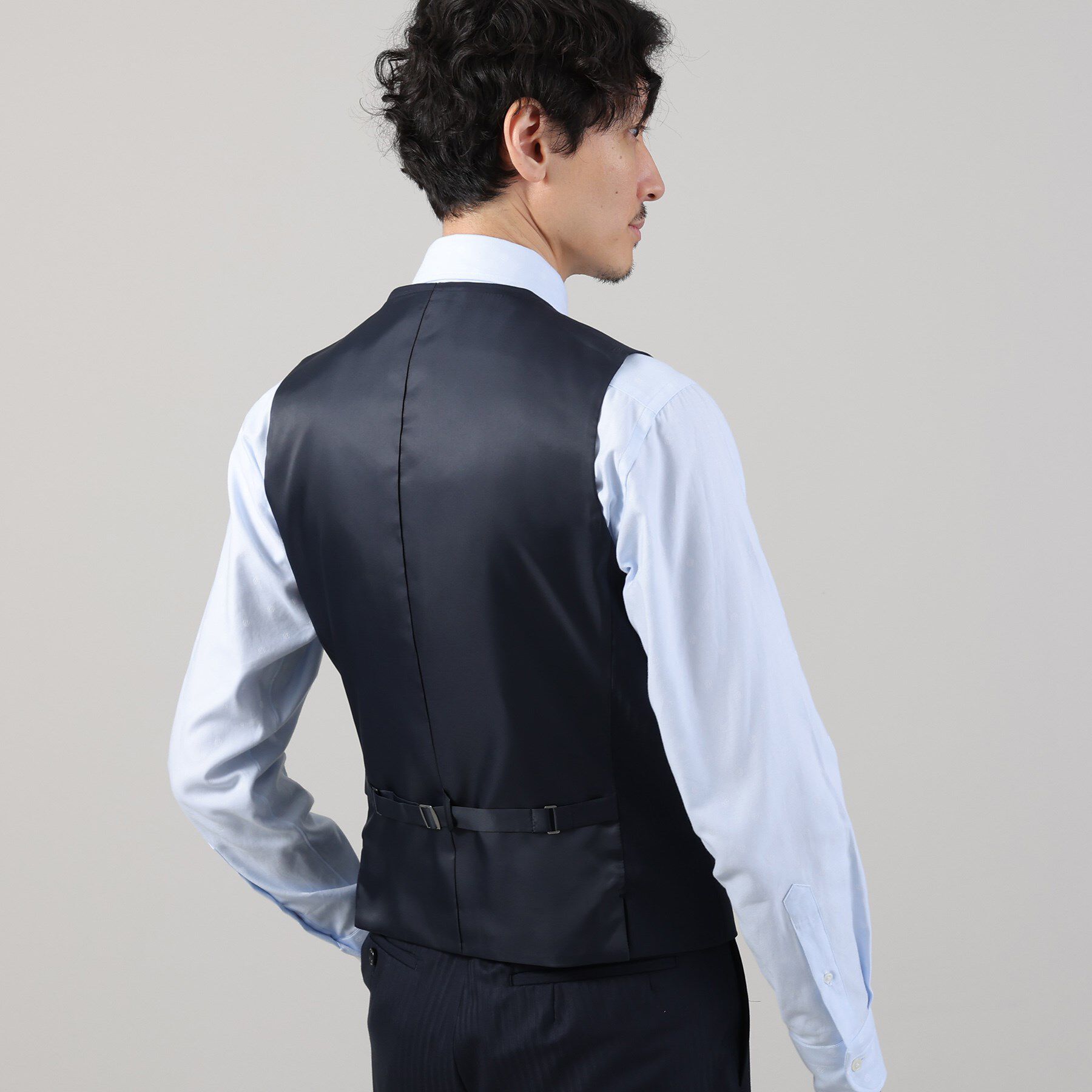 TAKEO KIKUCHI「【Sサイズ～】シャイニーヘリンボンストライプ ベスト」|スーツ|