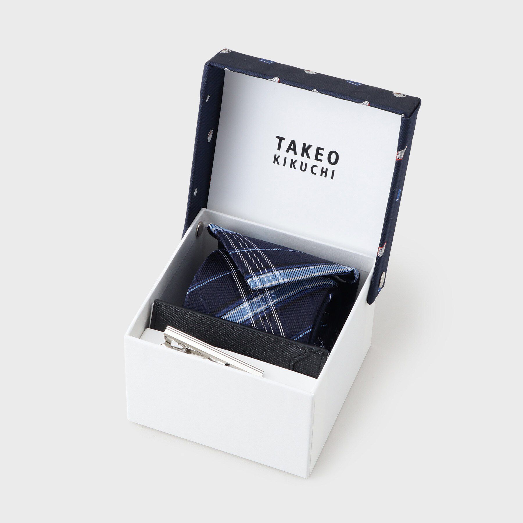 TAKEO KIKUCHI「【カラーBOXセット】ネクタイ＆タイバー＆単パスケース セット」|ネクタイ・蝶ネクタイ|