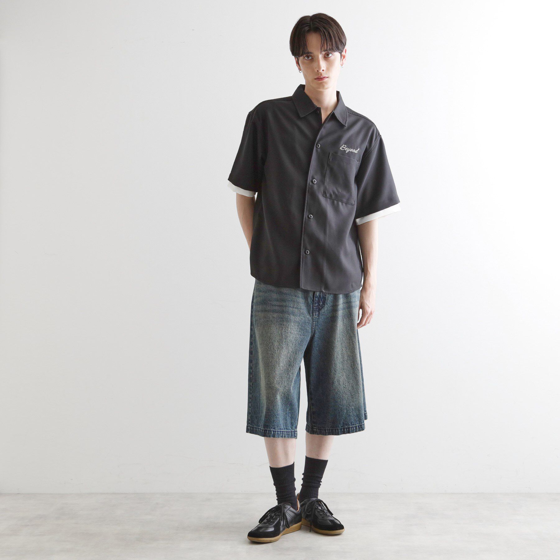 tk.TAKEO KIKUCHI「レイヤードバック刺繍シャツ」|シャツ・ブラウス|