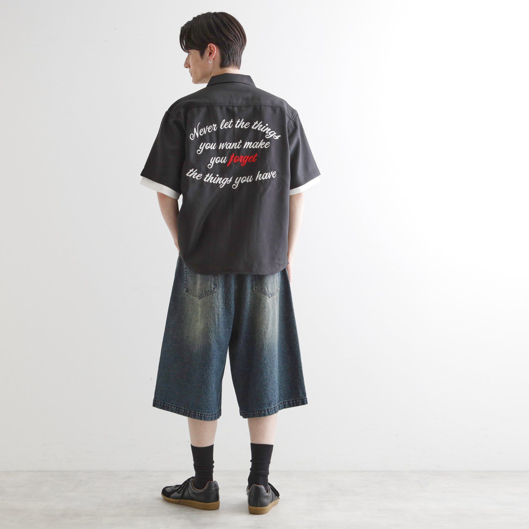 tk.TAKEO KIKUCHI「レイヤードバック刺繍シャツ」|シャツ・ブラウス|