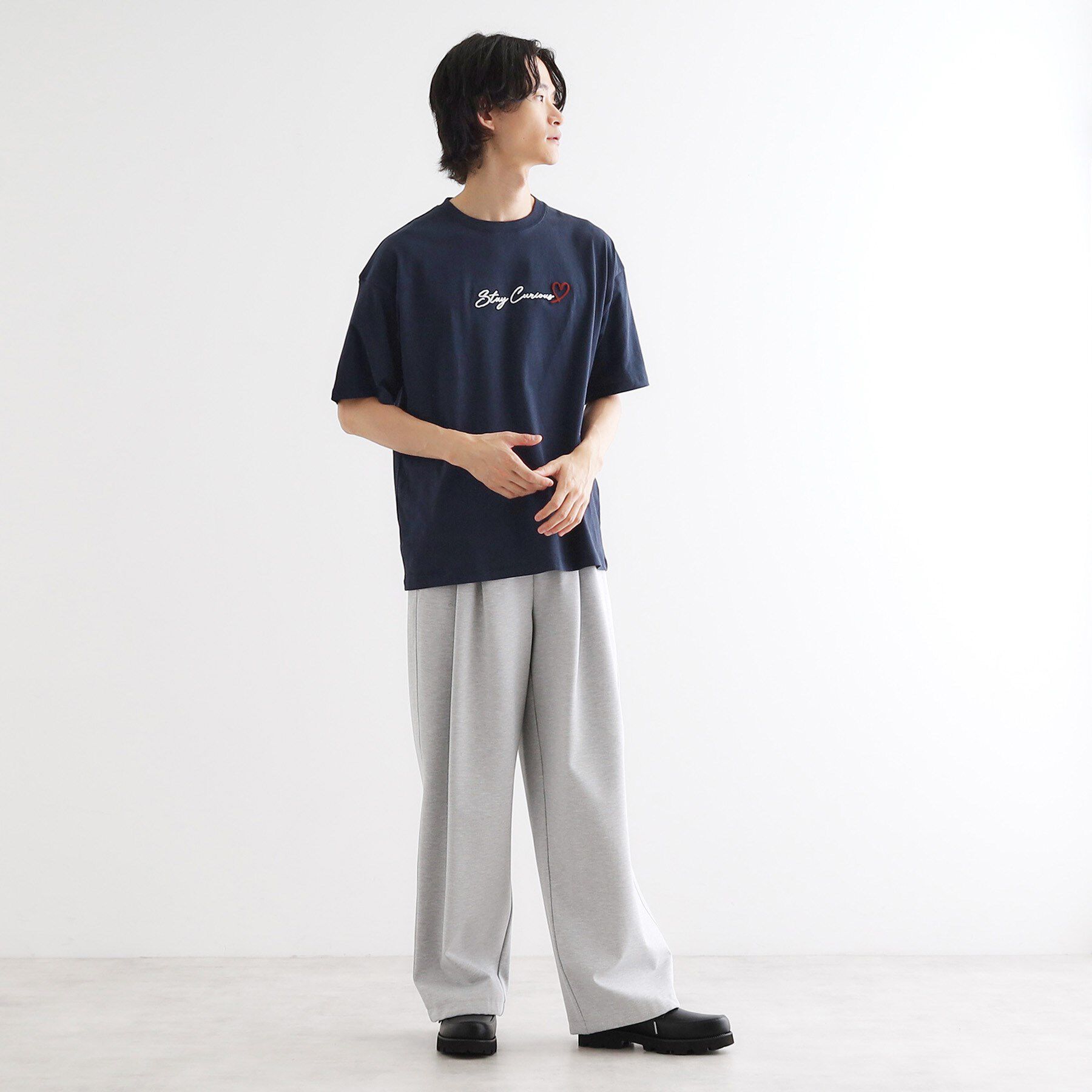 tk.TAKEO KIKUCHI「ハート＆フラワーTシャツ」|Tシャツ・カットソー|