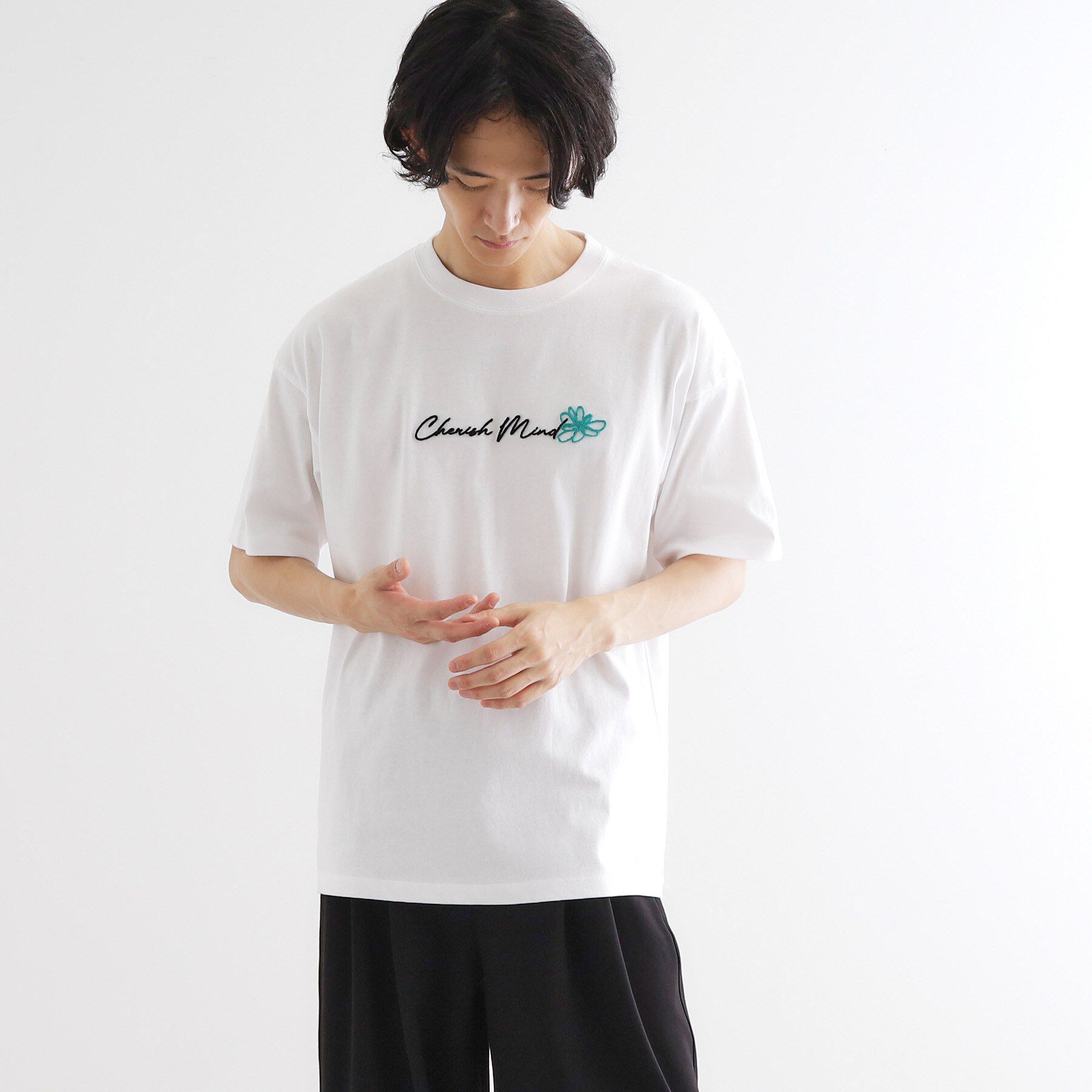 tk.TAKEO KIKUCHI「ハート＆フラワーTシャツ」|Tシャツ・カットソー|