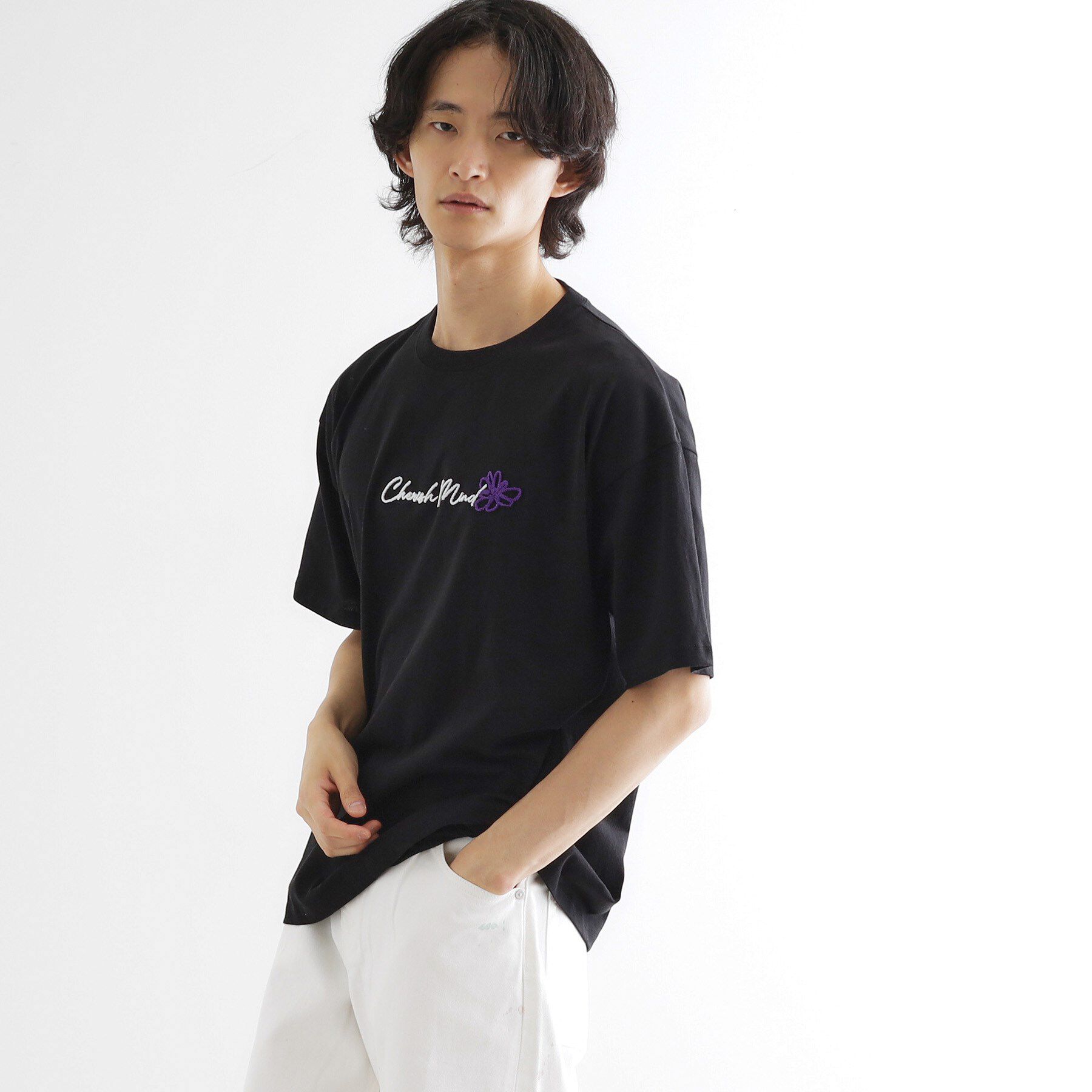 tk.TAKEO KIKUCHI「ハート＆フラワーTシャツ」|Tシャツ・カットソー|