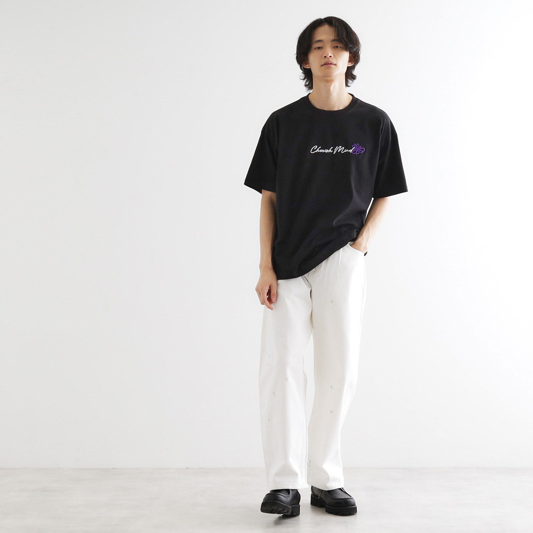 tk.TAKEO KIKUCHI「ハート＆フラワーTシャツ」|Tシャツ・カットソー|