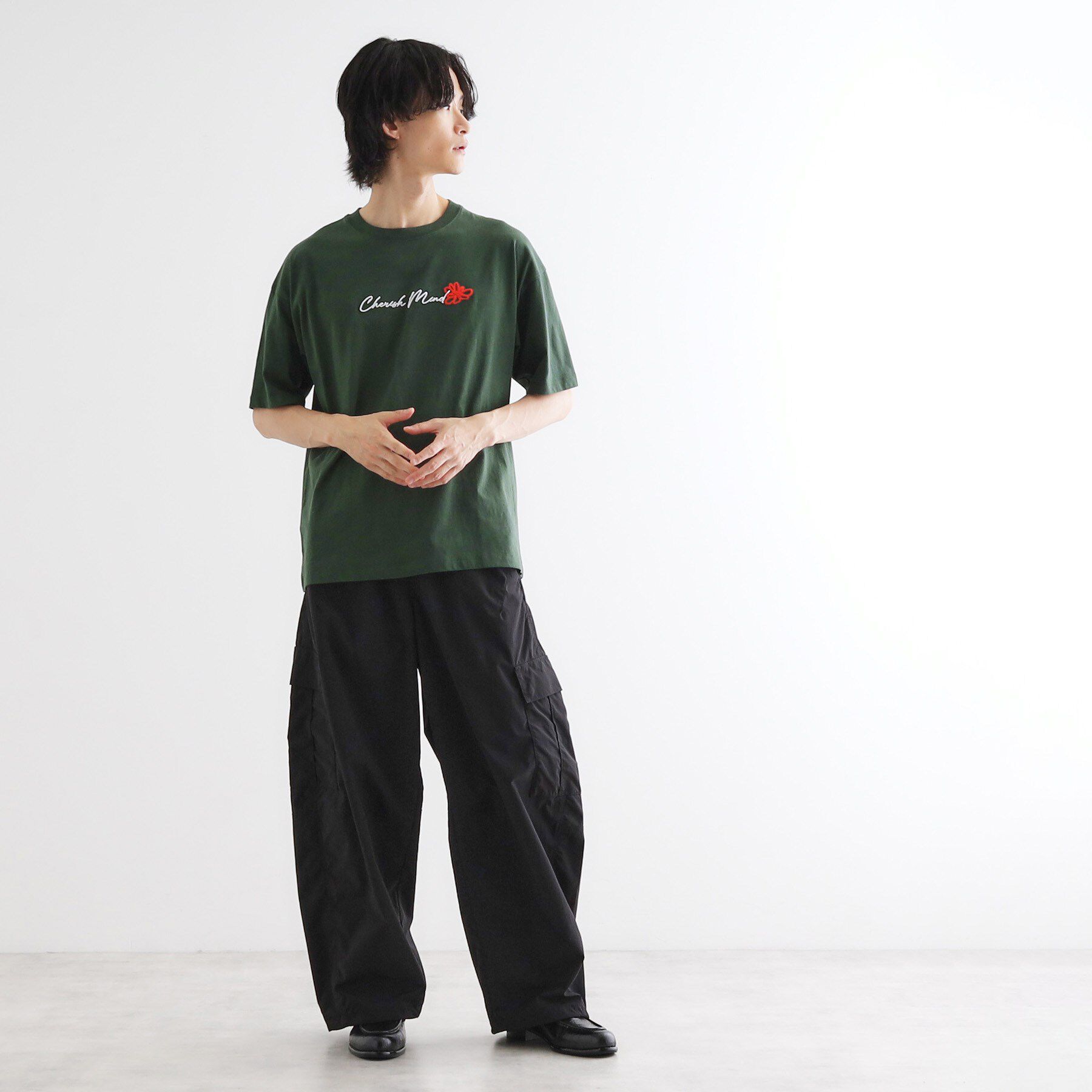 tk.TAKEO KIKUCHI「ハート＆フラワーTシャツ」|Tシャツ・カットソー|