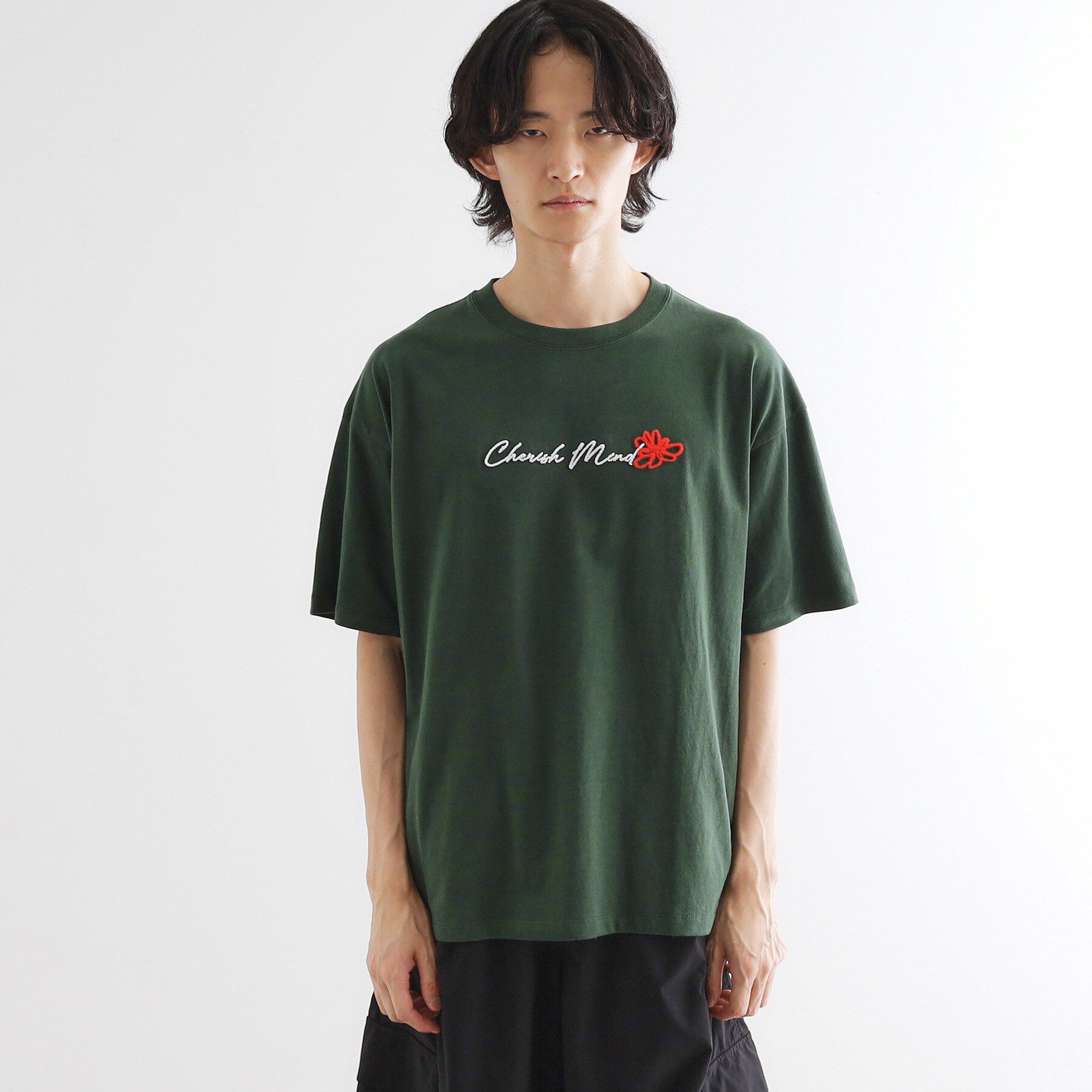 tk.TAKEO KIKUCHI「ハート＆フラワーTシャツ」|Tシャツ・カットソー|