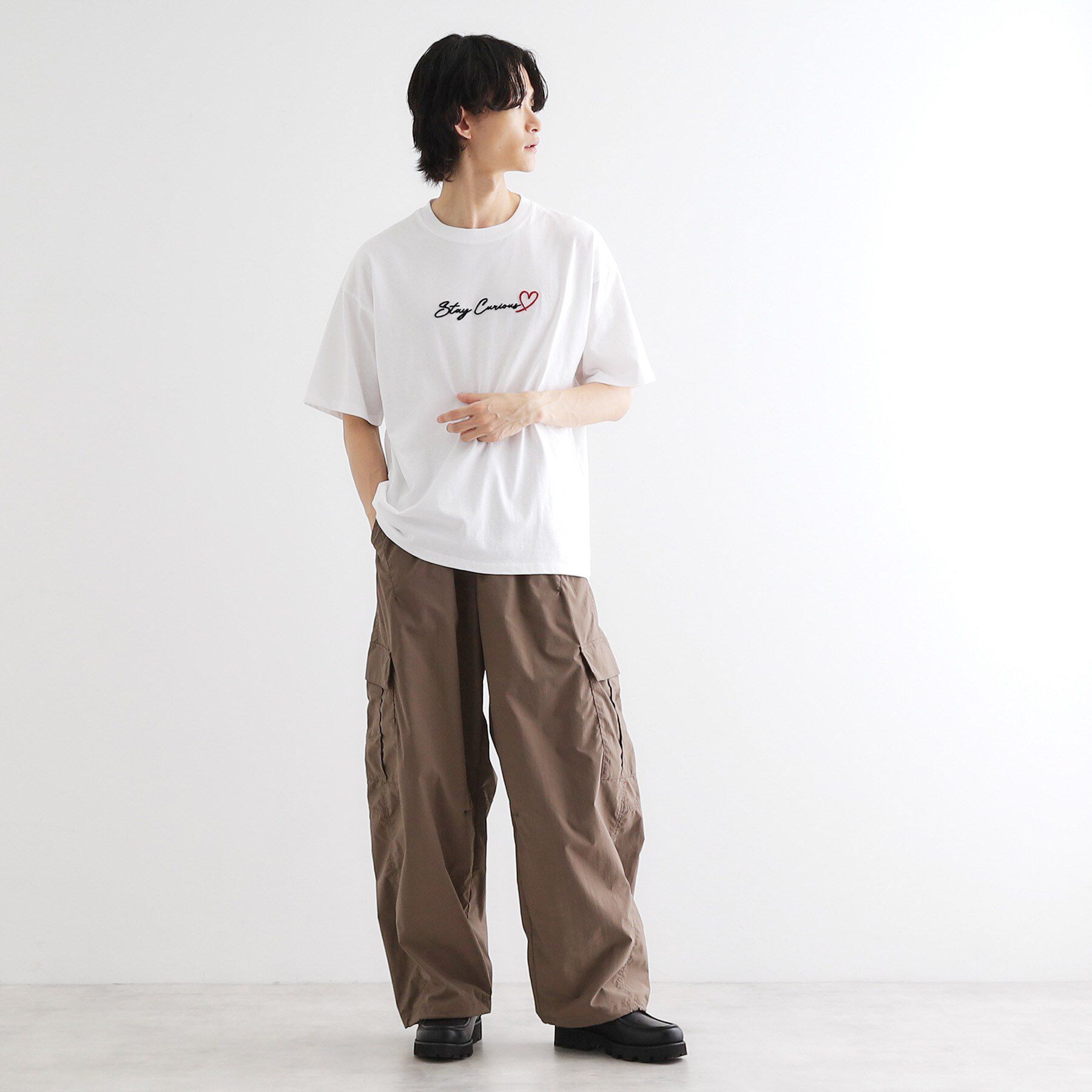 tk.TAKEO KIKUCHI「ハート＆フラワーTシャツ」|Tシャツ・カットソー|