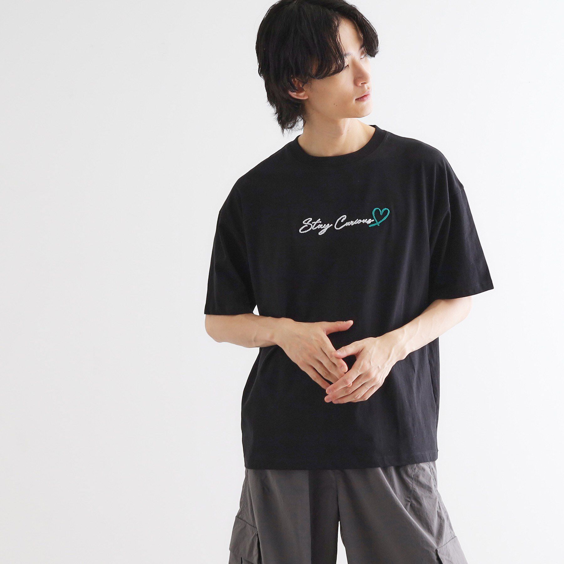 tk.TAKEO KIKUCHI「ハート＆フラワーTシャツ」|Tシャツ・カットソー|