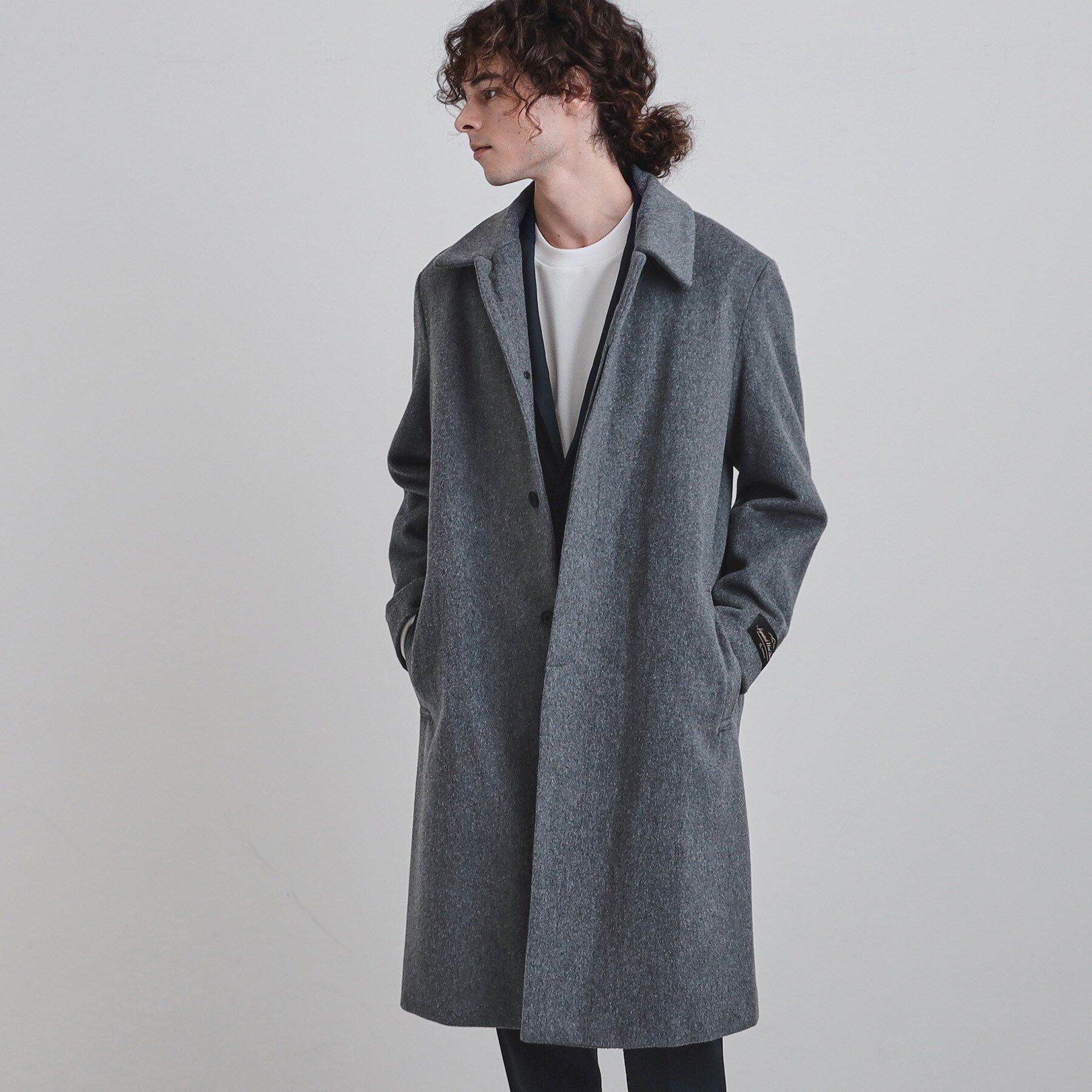 ライトグレー ステンカラーコート UNITED TOKYO（ユナイテッドトウキョウ） ステンカラーコート 1 ライト