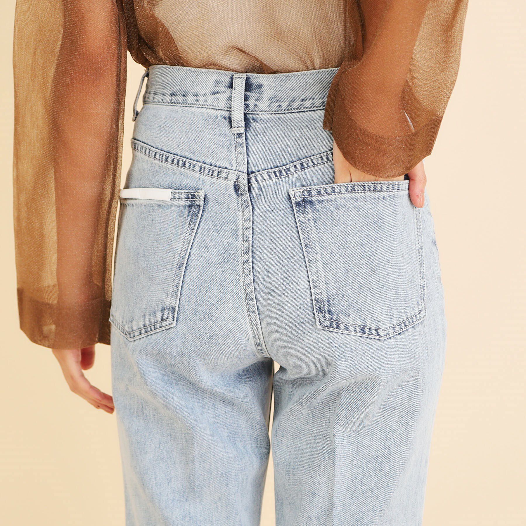 index「ワイドストレートフレアデニム【洗濯機洗い可】」|デニム|