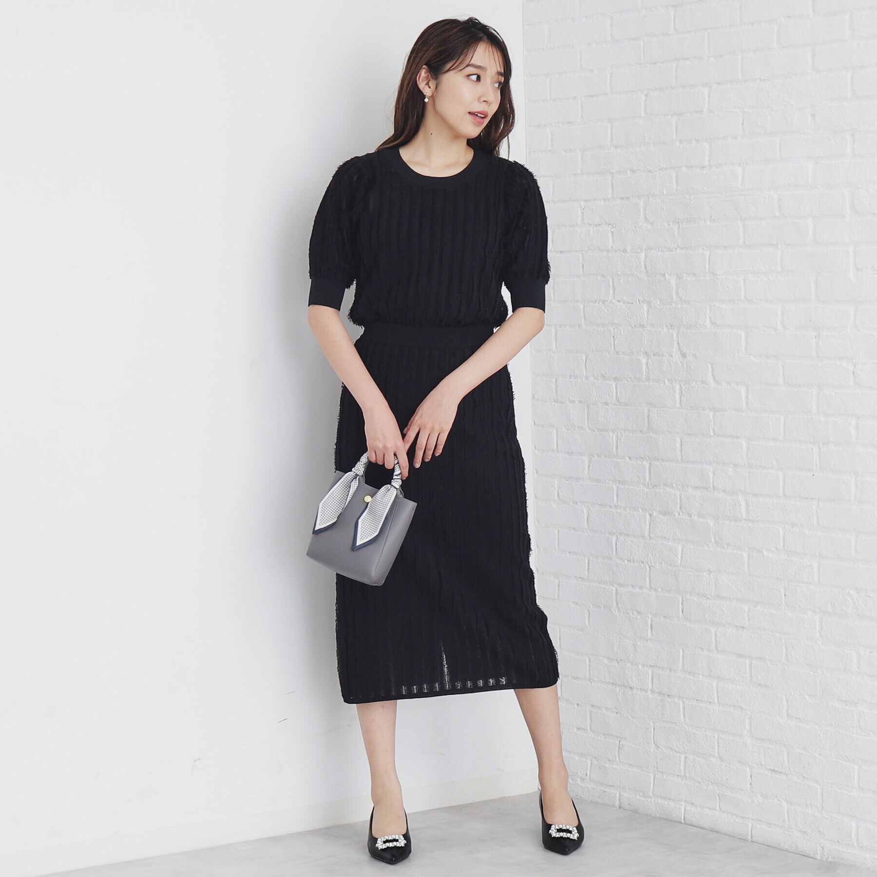 index「カットフリンジニットトップス/セットアップ対応【洗濯機洗い可】」|ニット・セーター|