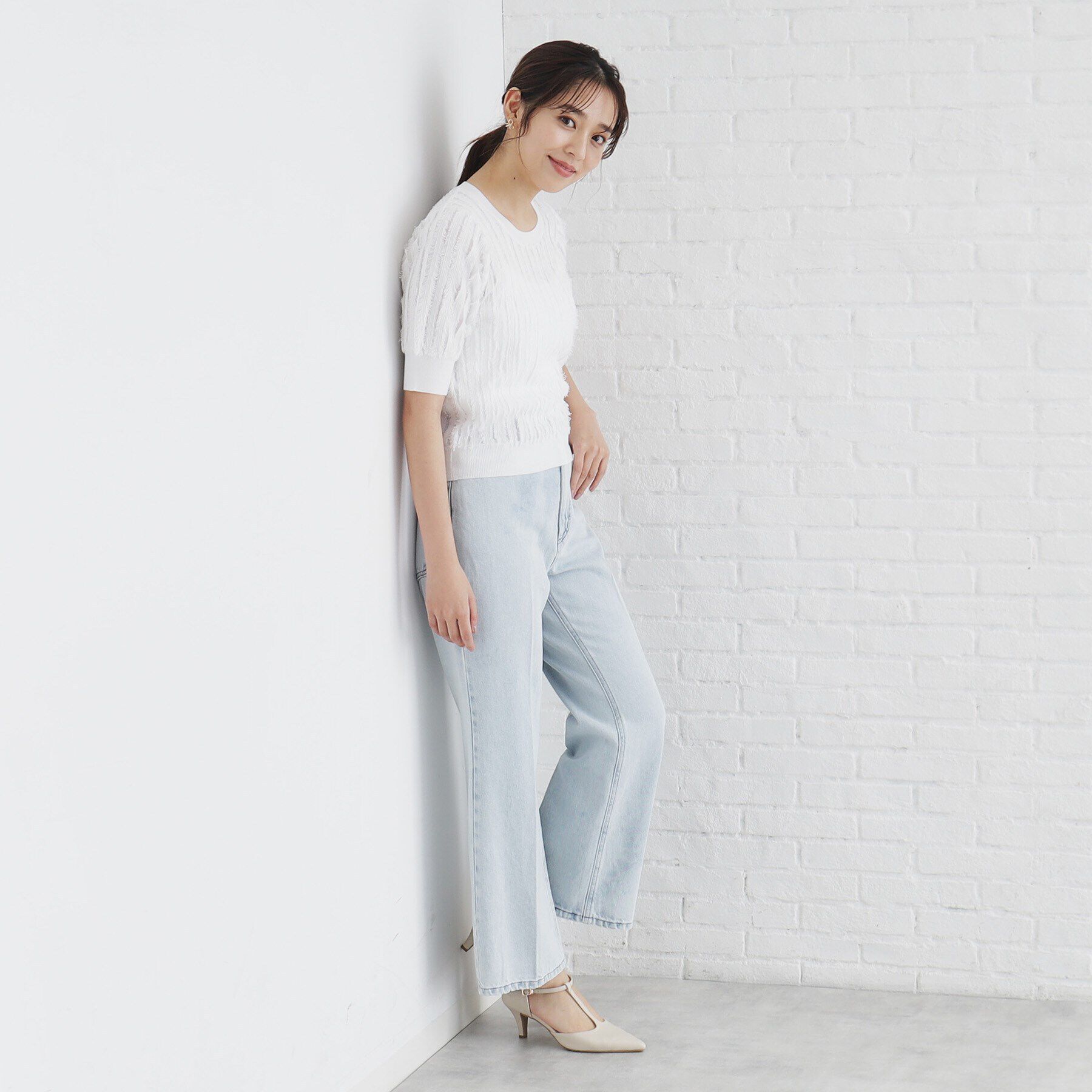 index「カットフリンジニットトップス/セットアップ対応【洗濯機洗い可】」|ニット・セーター|