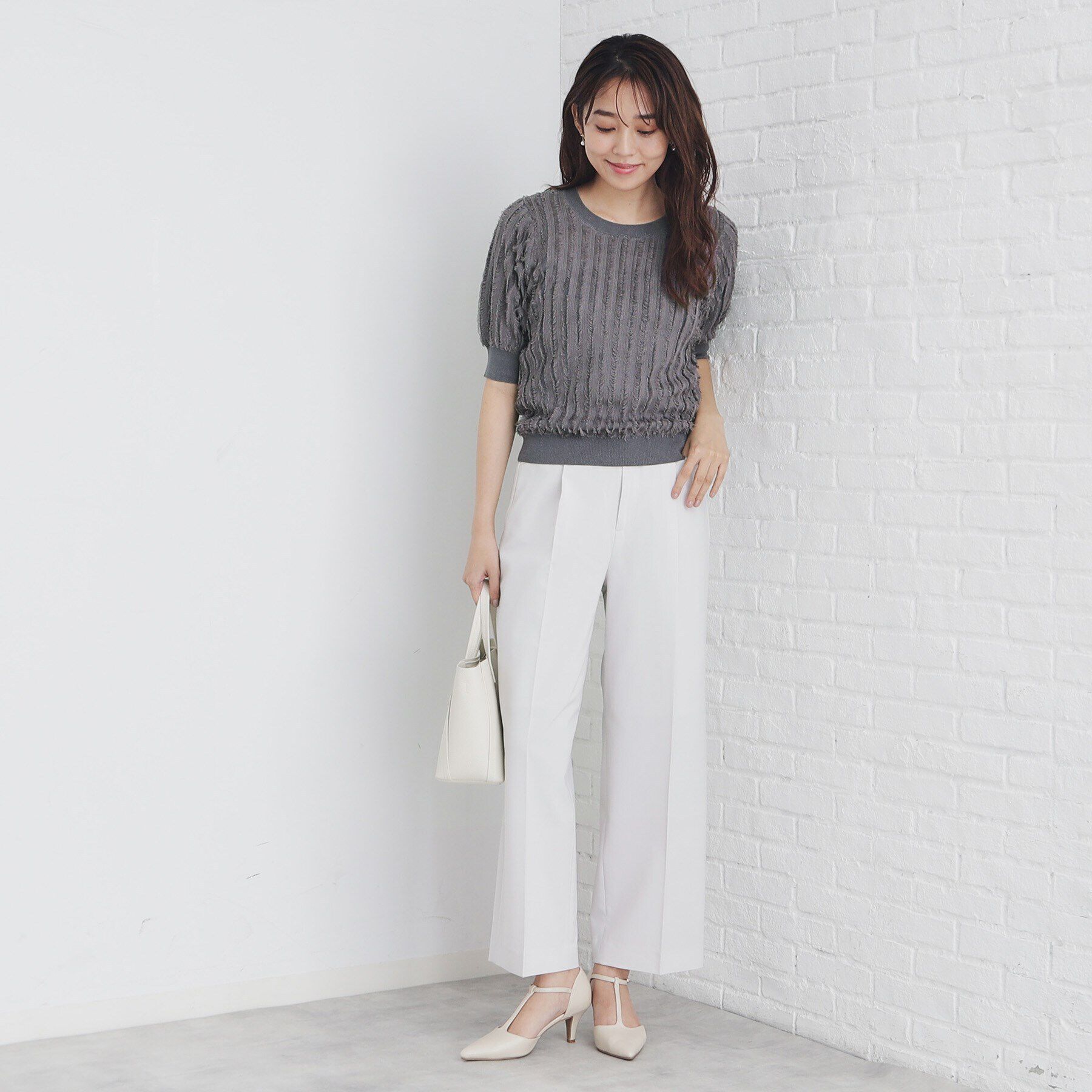 index「カットフリンジニットトップス/セットアップ対応【洗濯機洗い可】」|ニット・セーター|