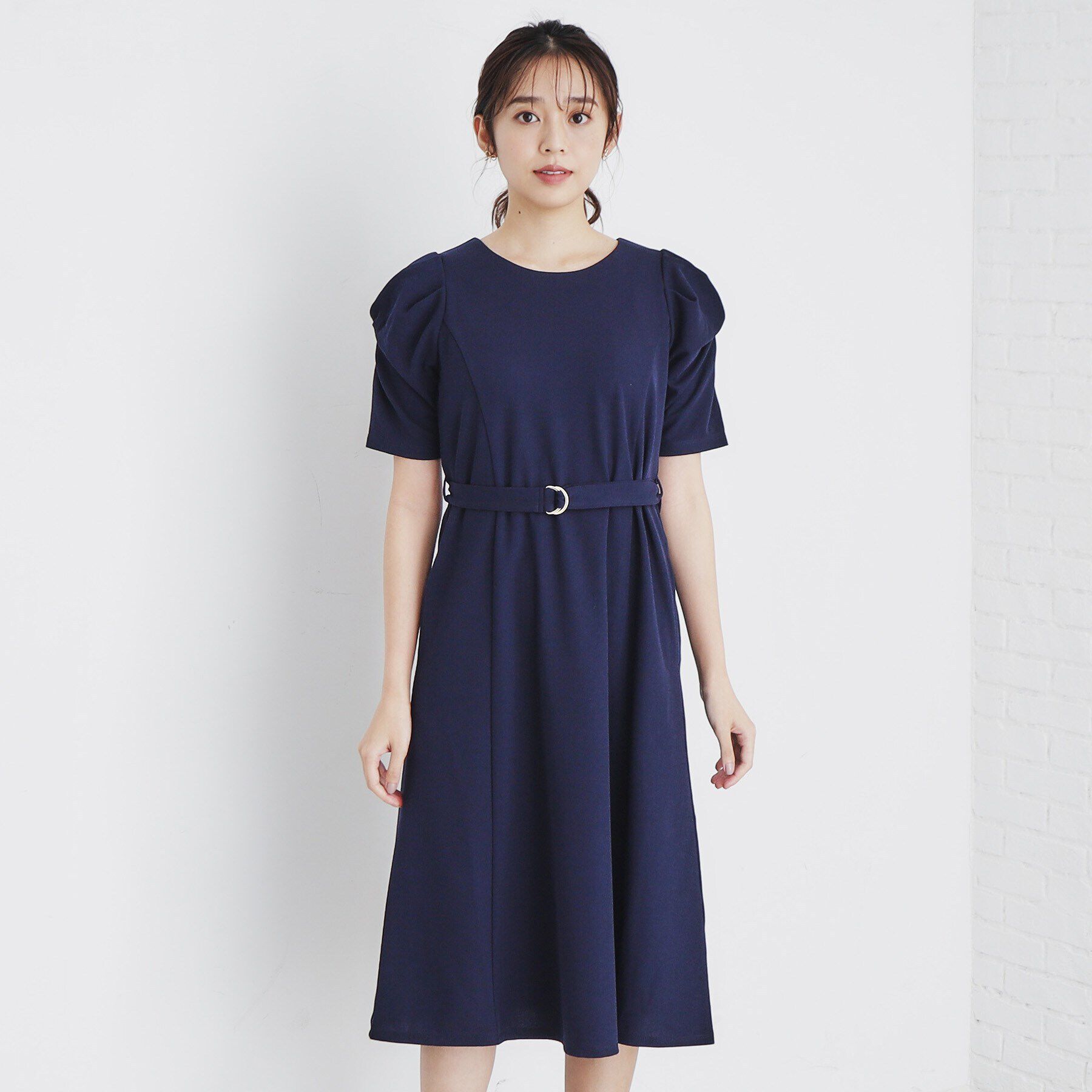 index「ツイストスリーブワンピース【洗濯機洗い可】」|ワンピース|