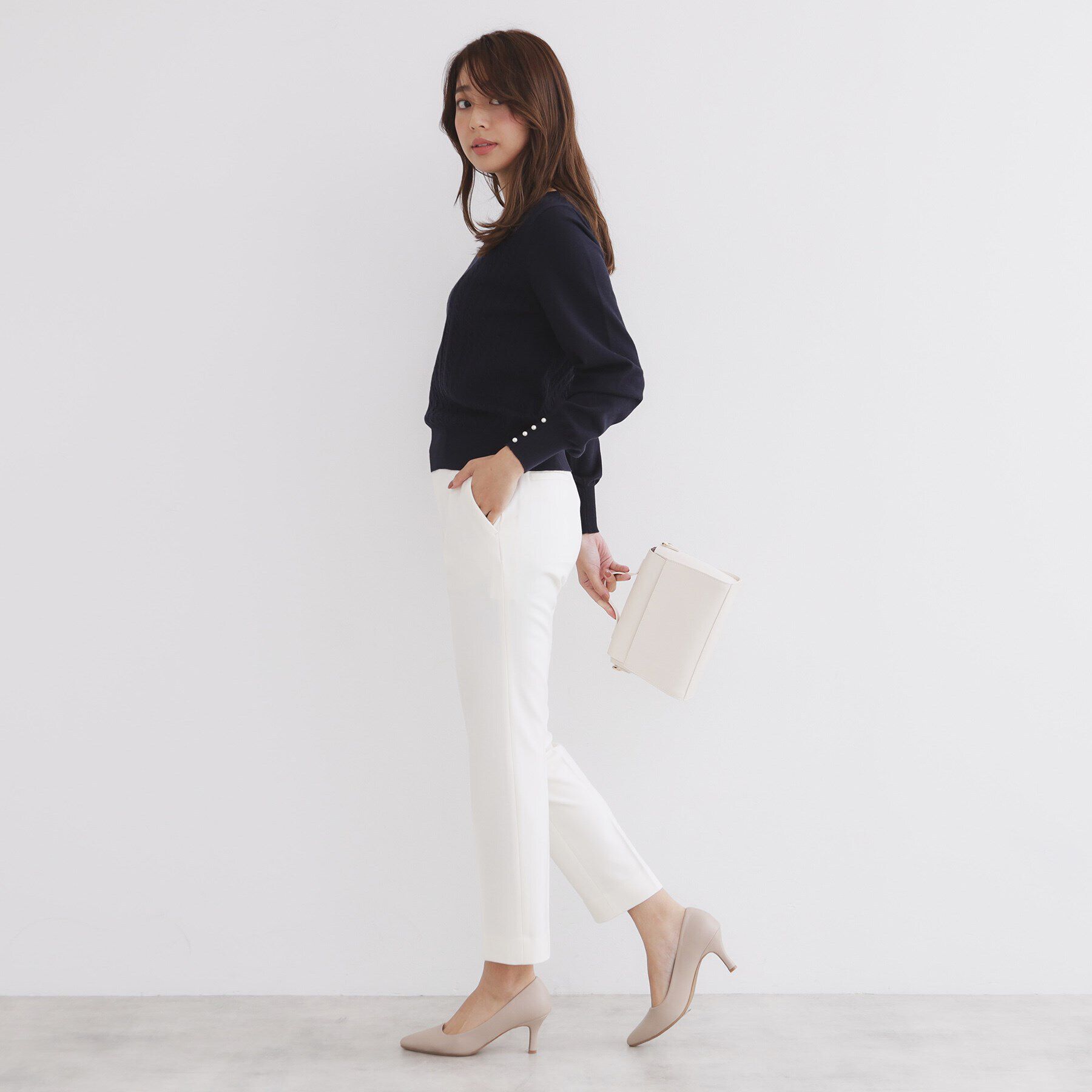 index「《XS-LLsize》裏起毛ストレッチテーパードパンツ【洗濯機洗い可/吸湿発熱/防シワ】」|その他|