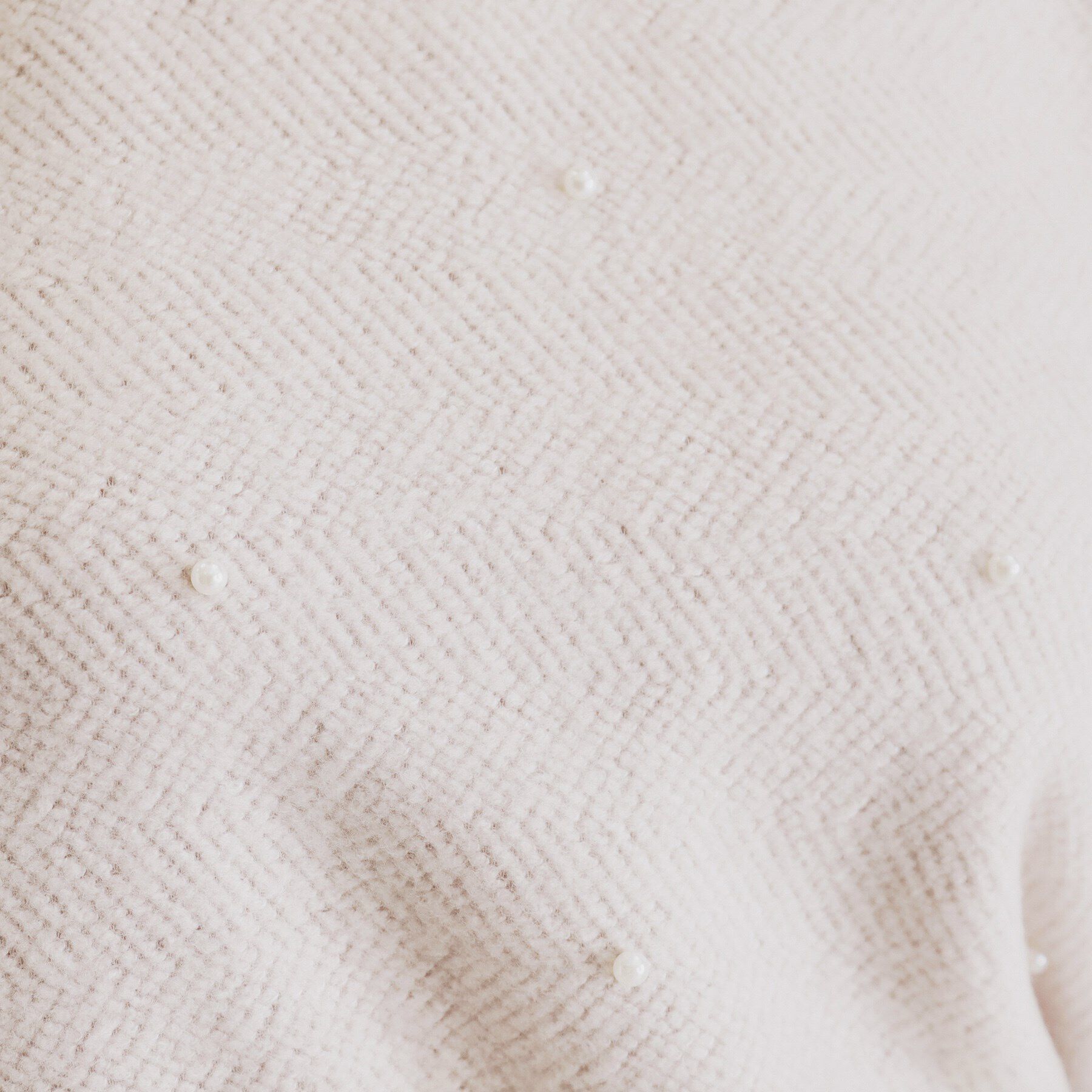 index「ツィード調起毛パールデザイントップス【洗濯機洗い可】」|Tシャツ・カットソー|