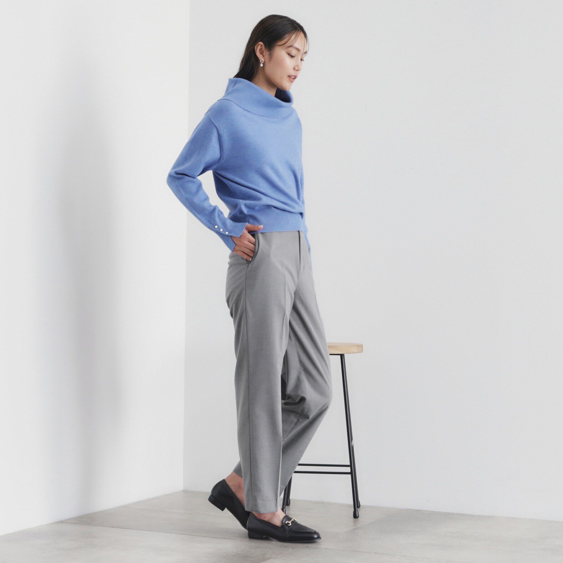 index「裏起毛ストレッチテーパードパンツ【洗濯機洗い可/吸湿発熱/イージーアイロン】」|その他|