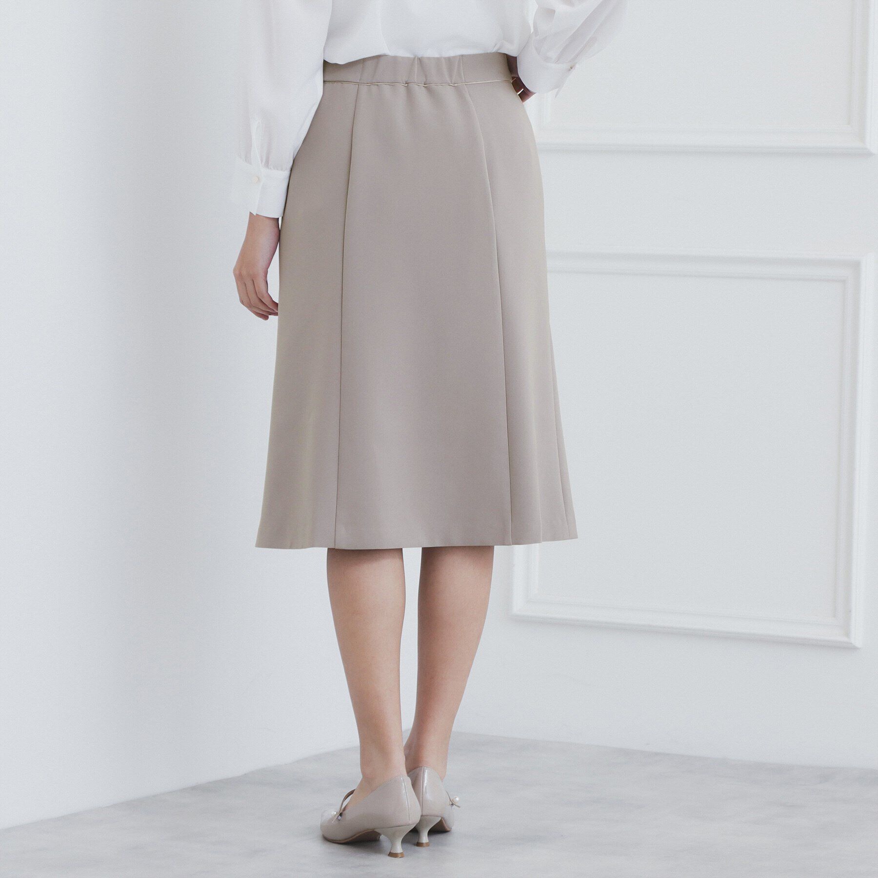 index「《通勤・セレモニー/セットアップ対応》多機能ストレッチフレアスカート【洗濯機洗い可/防シワ/抗ピル】」|スカート|